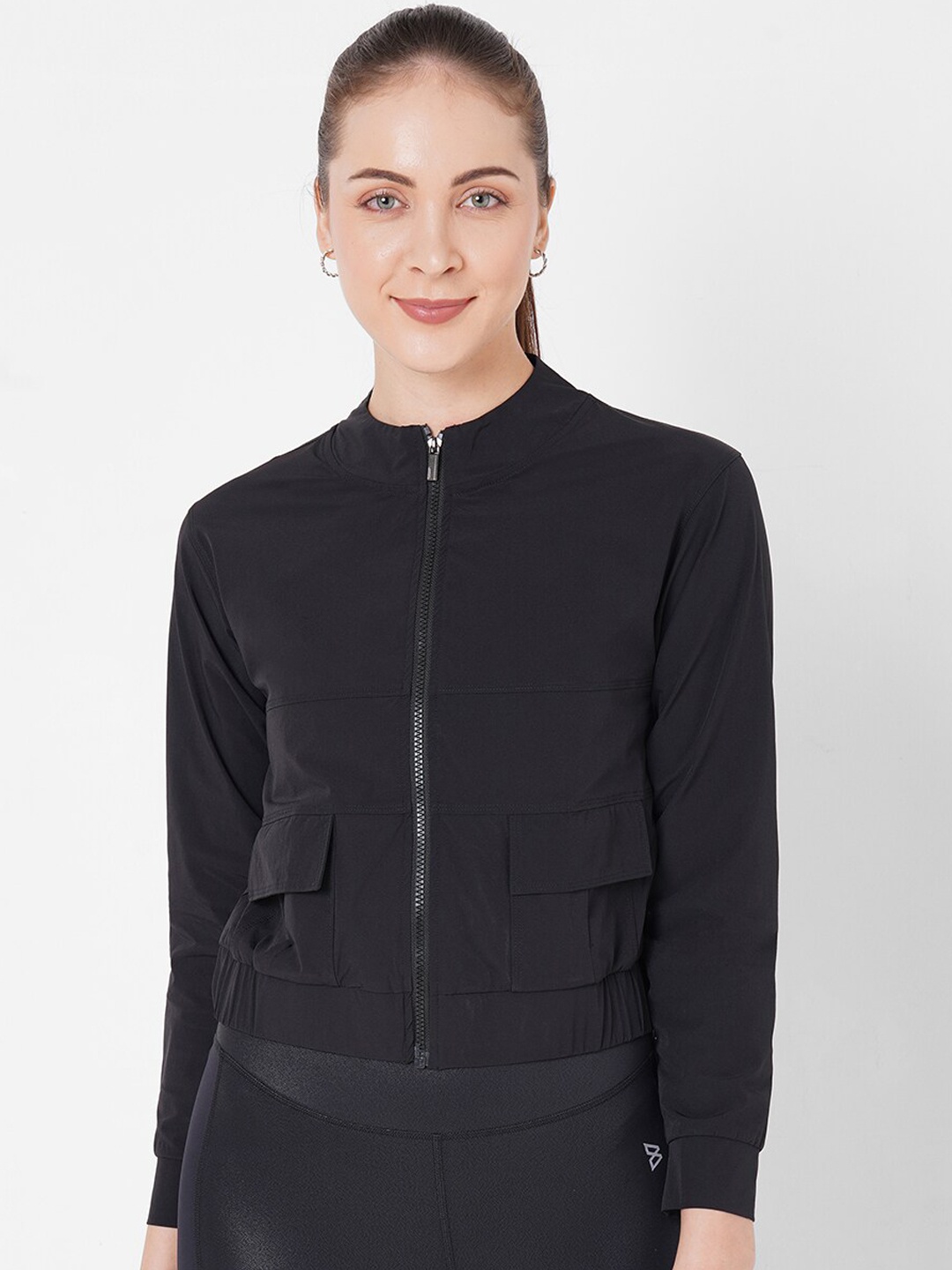 

BODD ACTIVE Women Regular Fit Sporty Jacket, Black