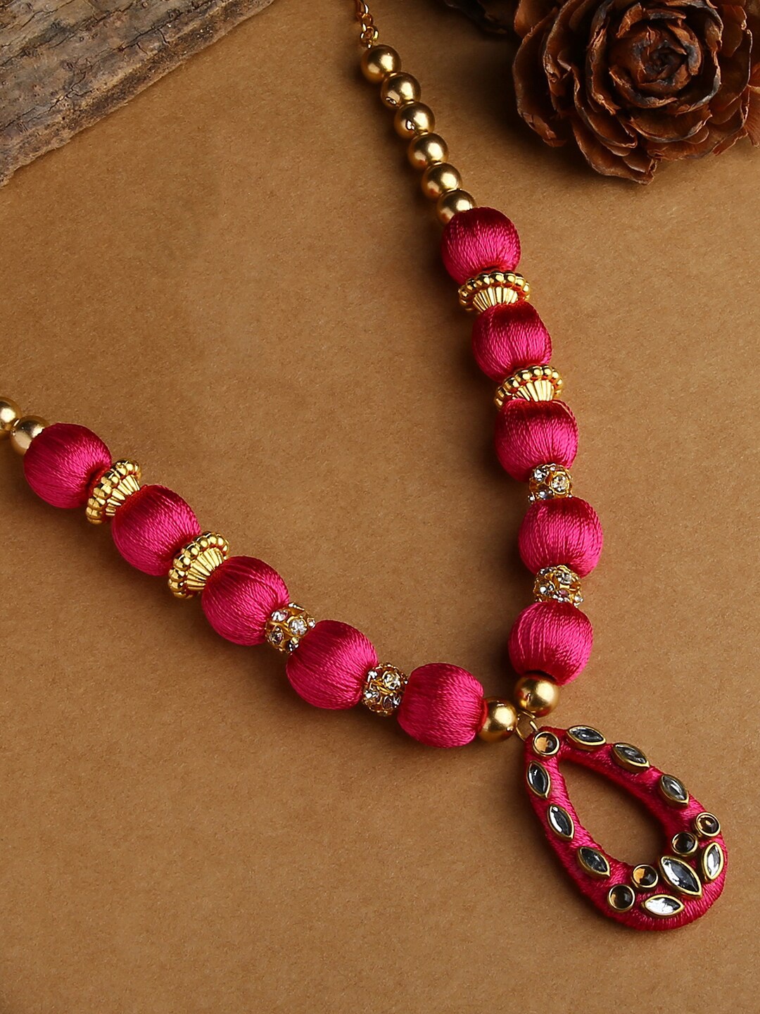 

AKSHARA Girls Gold-Plated Necklace
