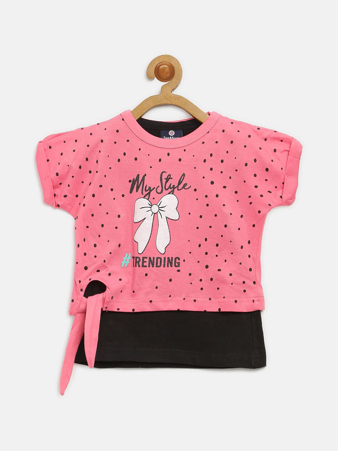 

V2 Value & Variety Cotton Print Top, Pink