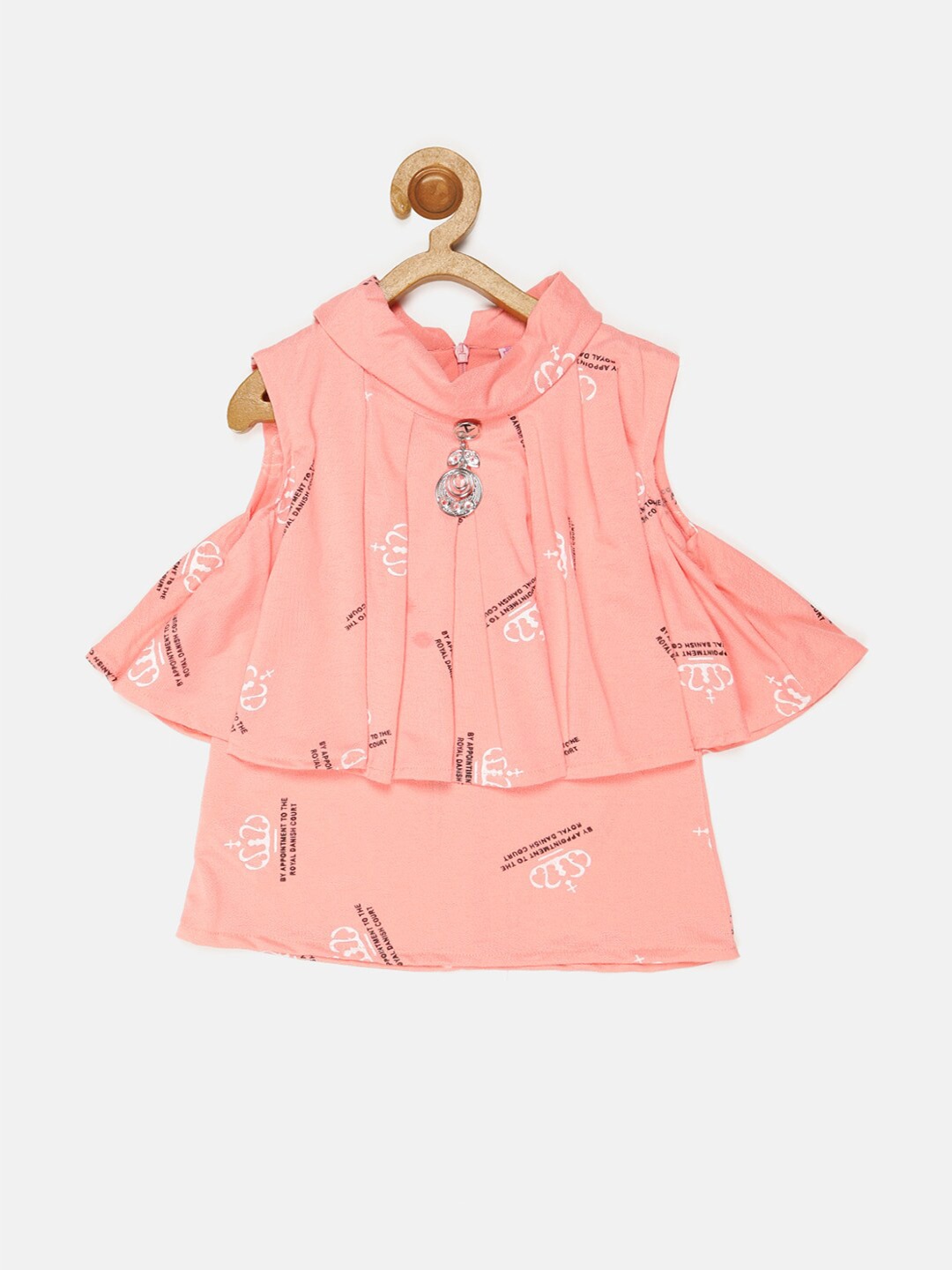 

V2 Value & Variety Girls Printed Top, Pink