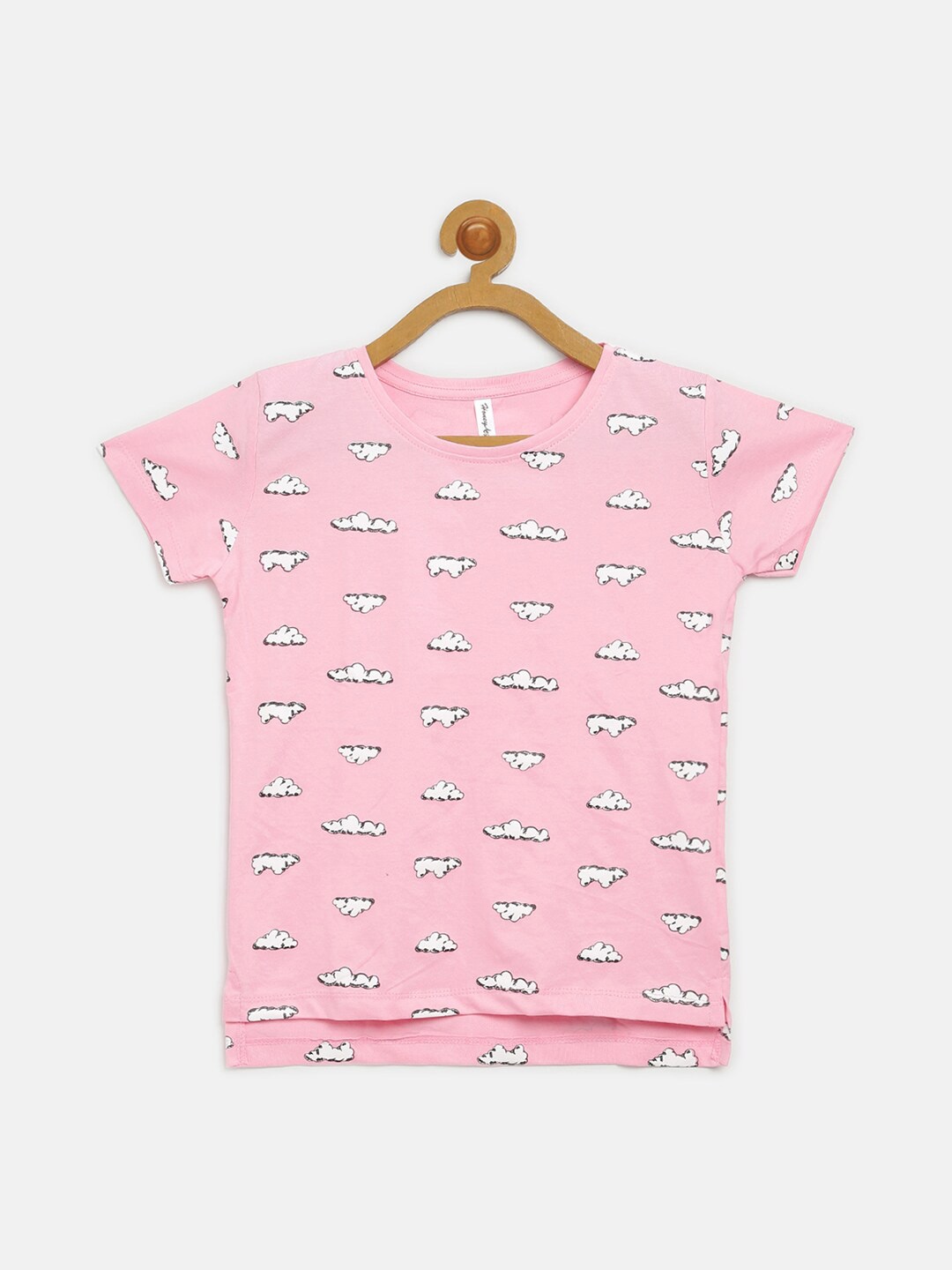 

V2 Value & Variety Girls Printed Top, Pink