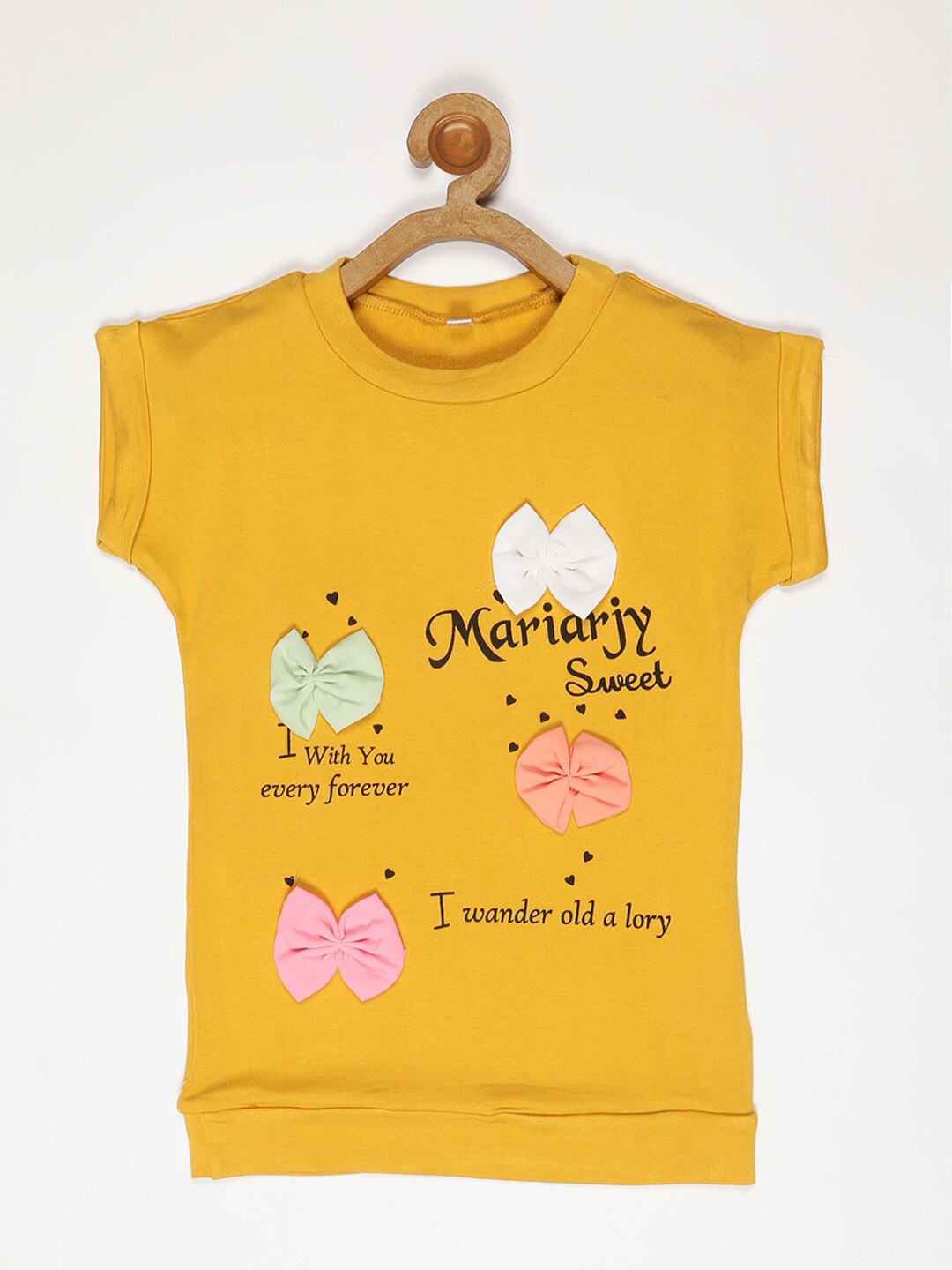 

V2 Value & Variety Print Extended Sleeves Top, Yellow
