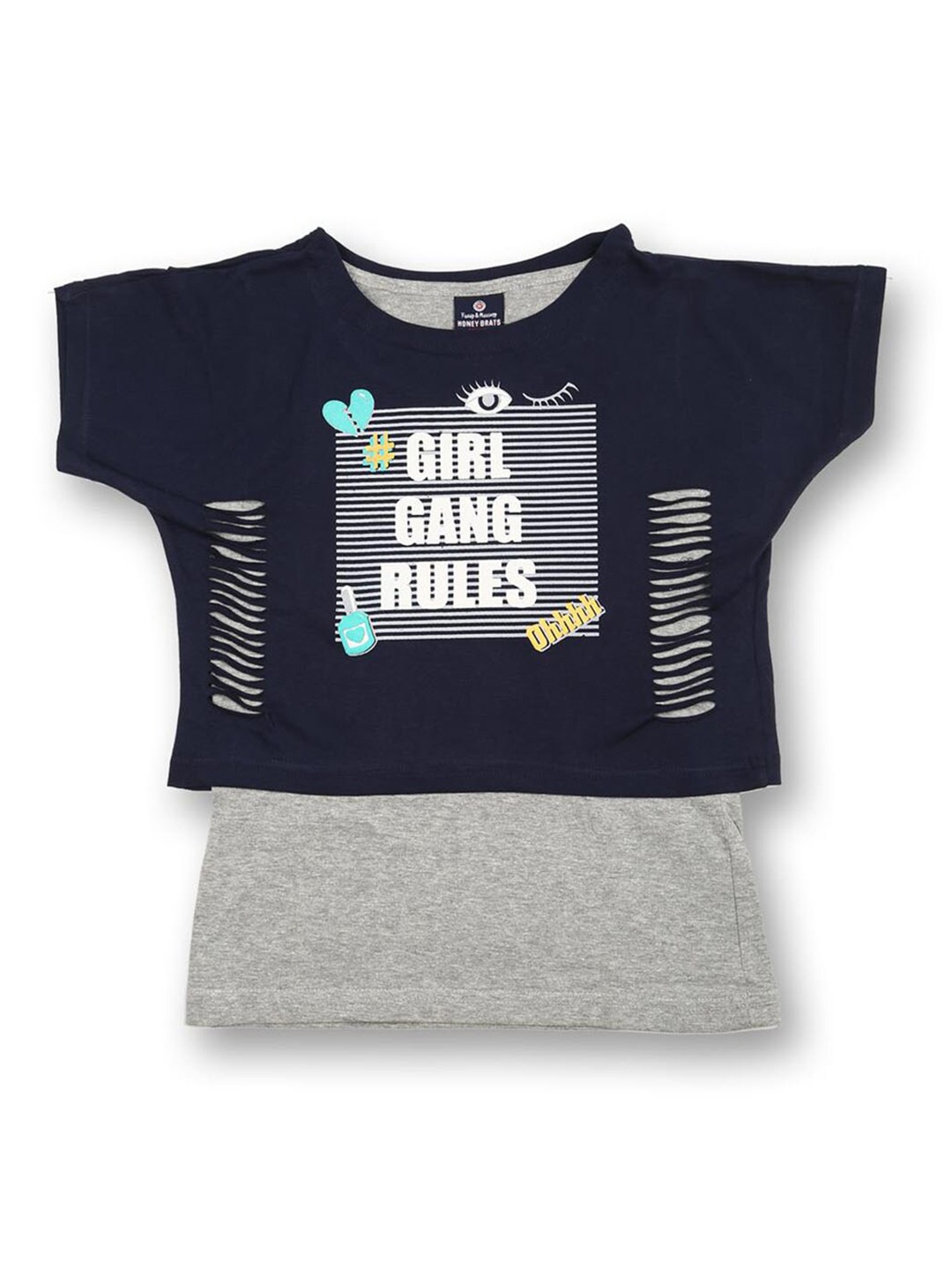 

V2 Value & Variety Extended Sleeves Top, Blue
