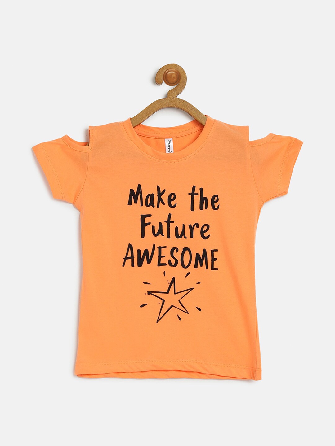 

V2 Value & Variety Girls Printed Top, Orange