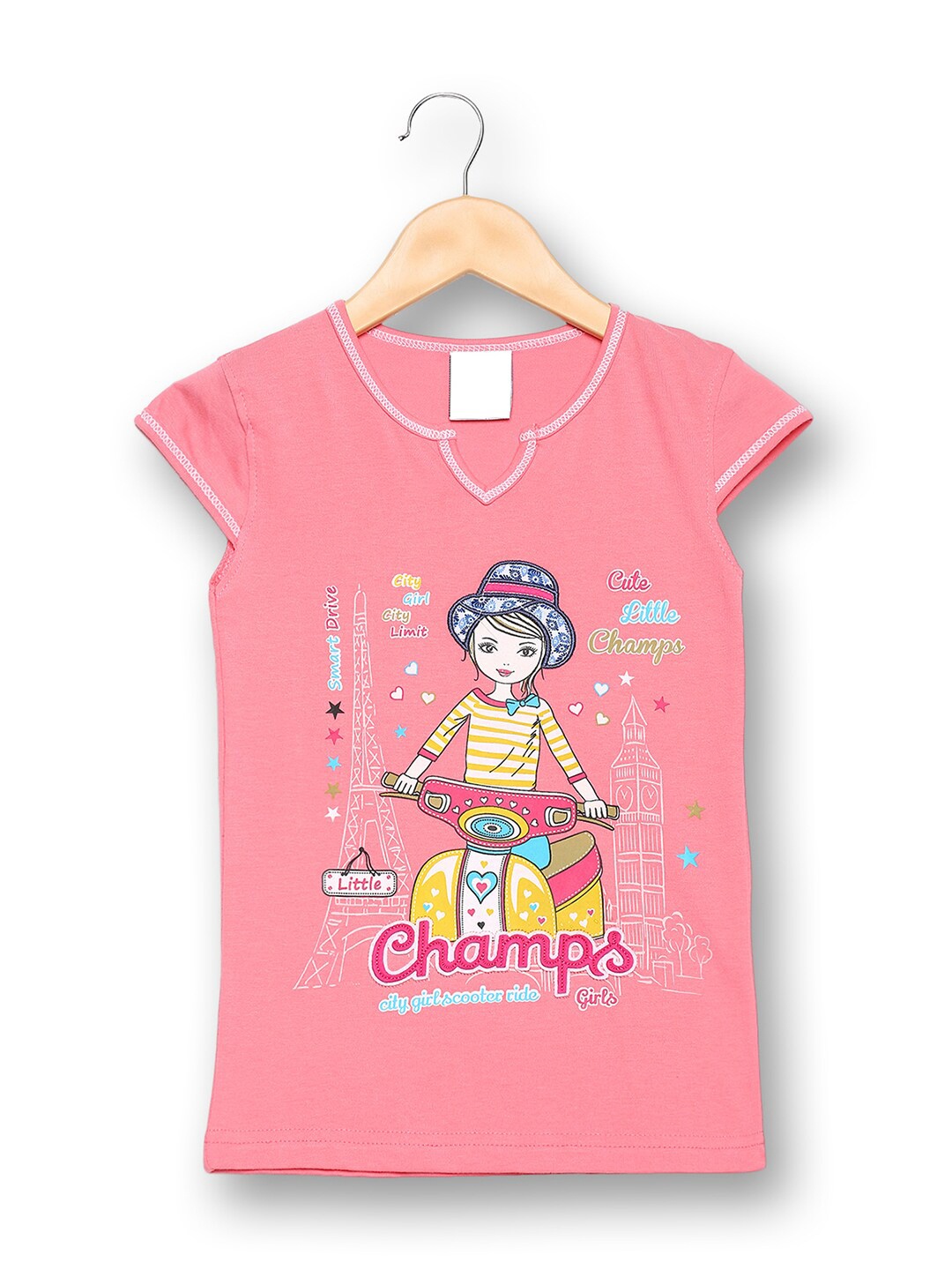 

V2 Value & Variety Print Top, Pink