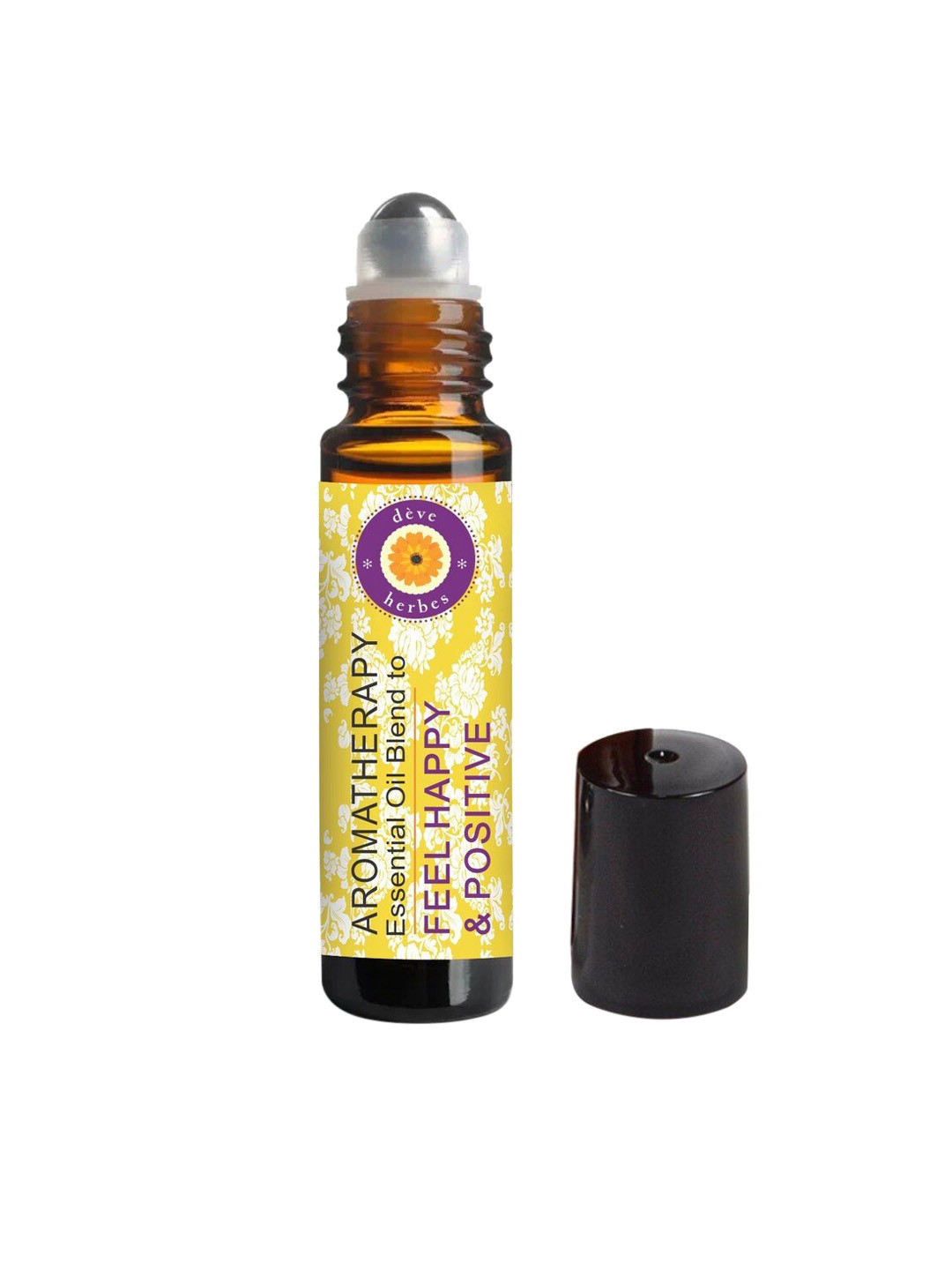 

Deve Herbes Aromatherapy Essential Oil Blend To Feel Happy & Positive - 10ml, Yellow
