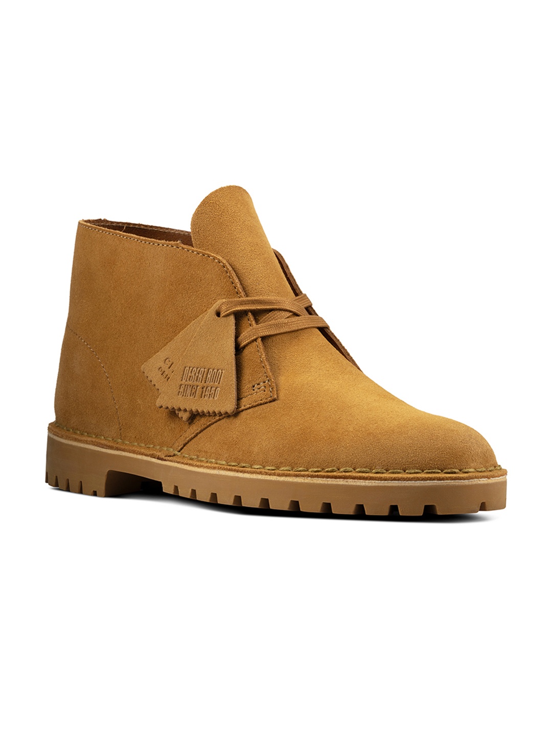 

Clarks Men Casual Block-Heeled Desert Boots, Brown