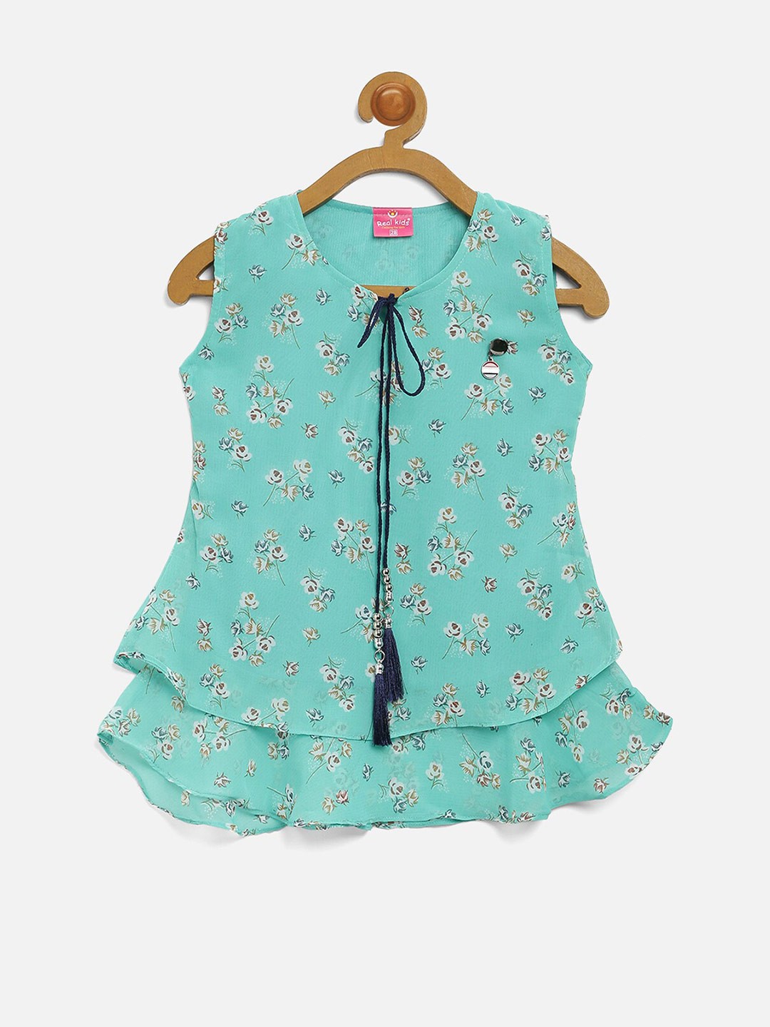 

V2 Value & Variety Floral Printed Chiffon Top, Green