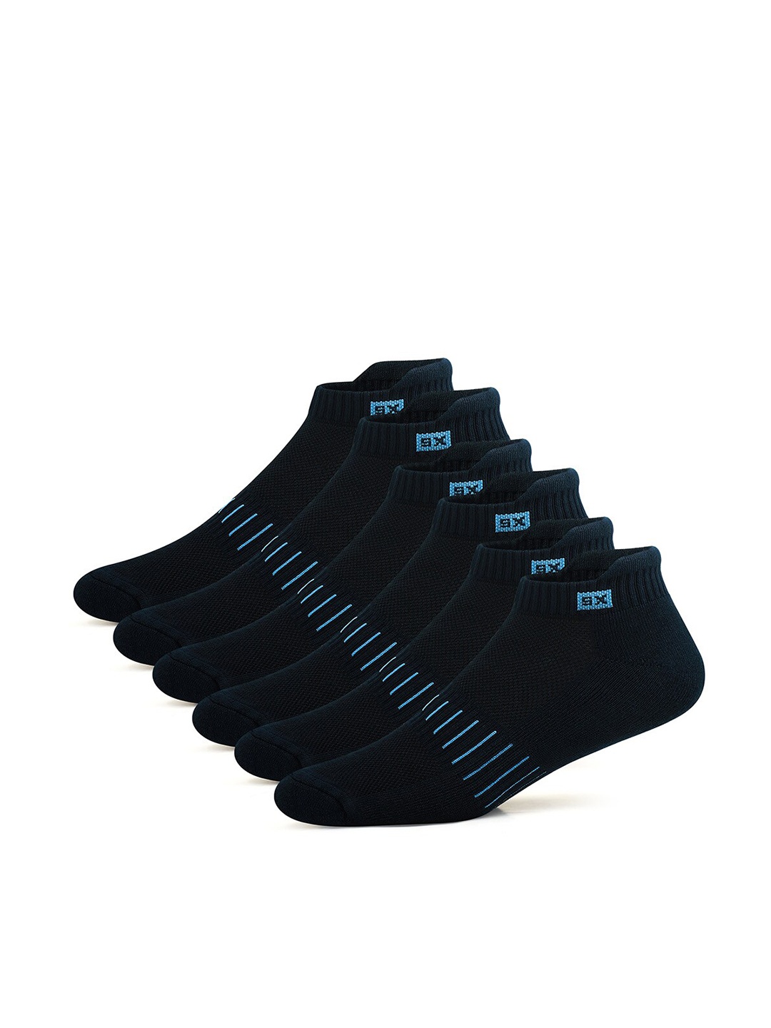 

Supersox X Real Bamboo Men Pack Of 3 Ankle-Length Socks, Navy blue