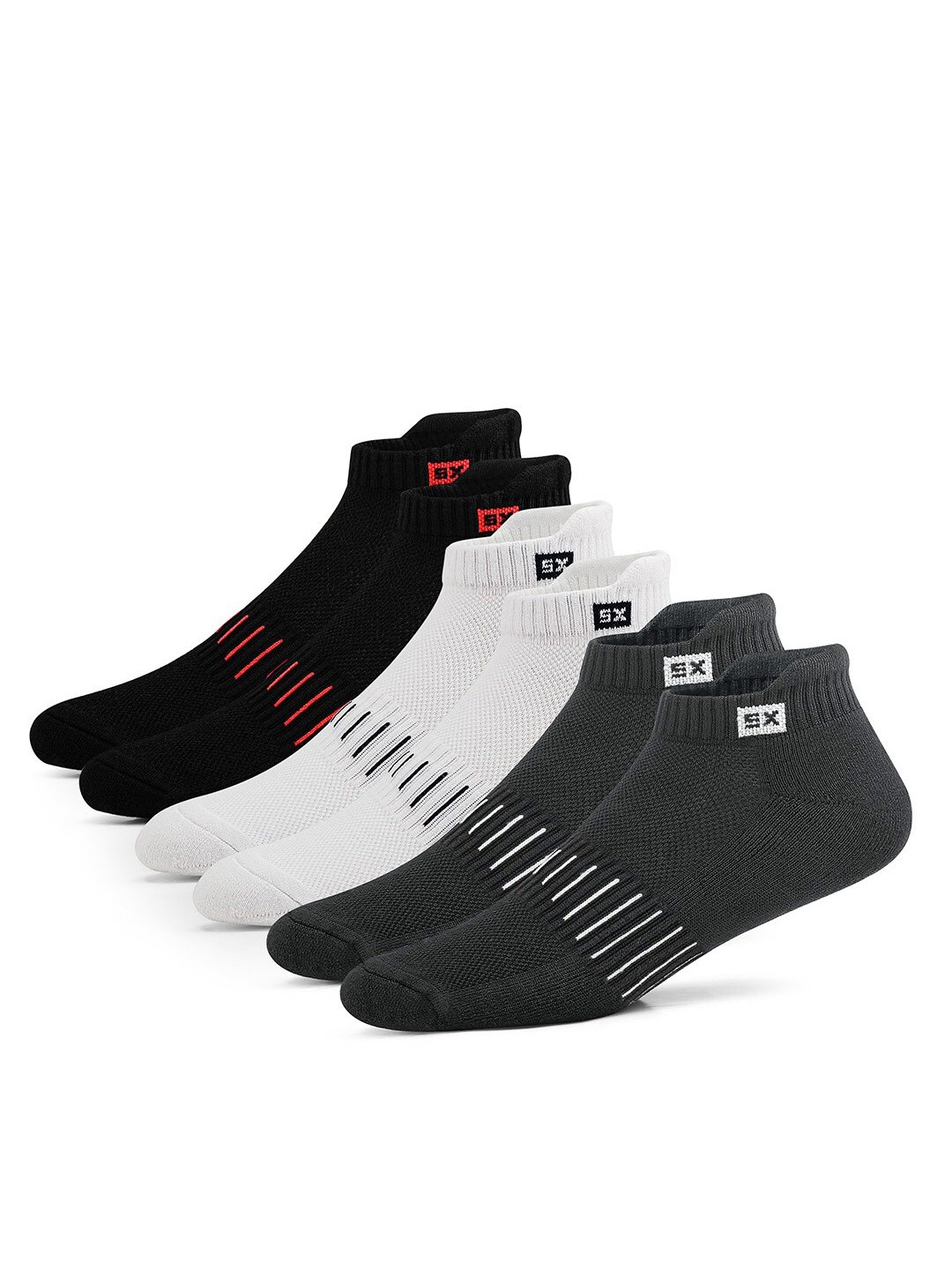 

Supersox Real Bamboo Men Pack Of 3 Ankle-Length Socks, Black