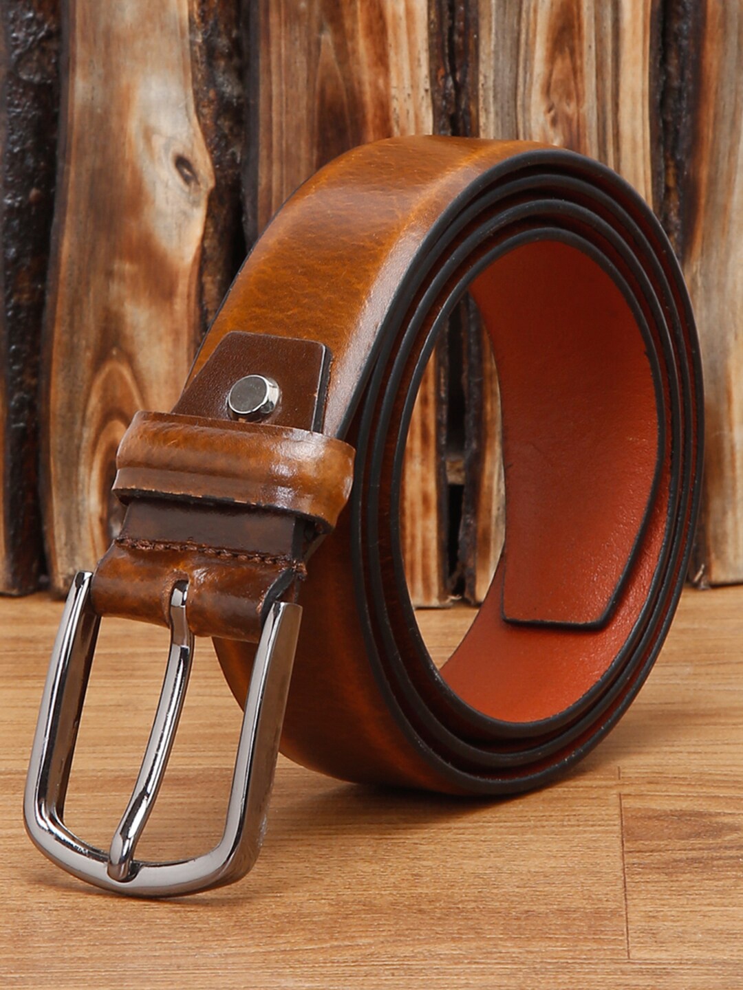 

LOUIS STITCH Men Premium Leather Casual Belt, Tan