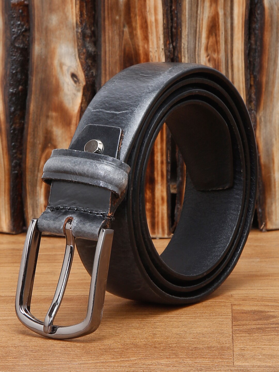 

LOUIS STITCH Men Premium Leather Casual Belt, Grey