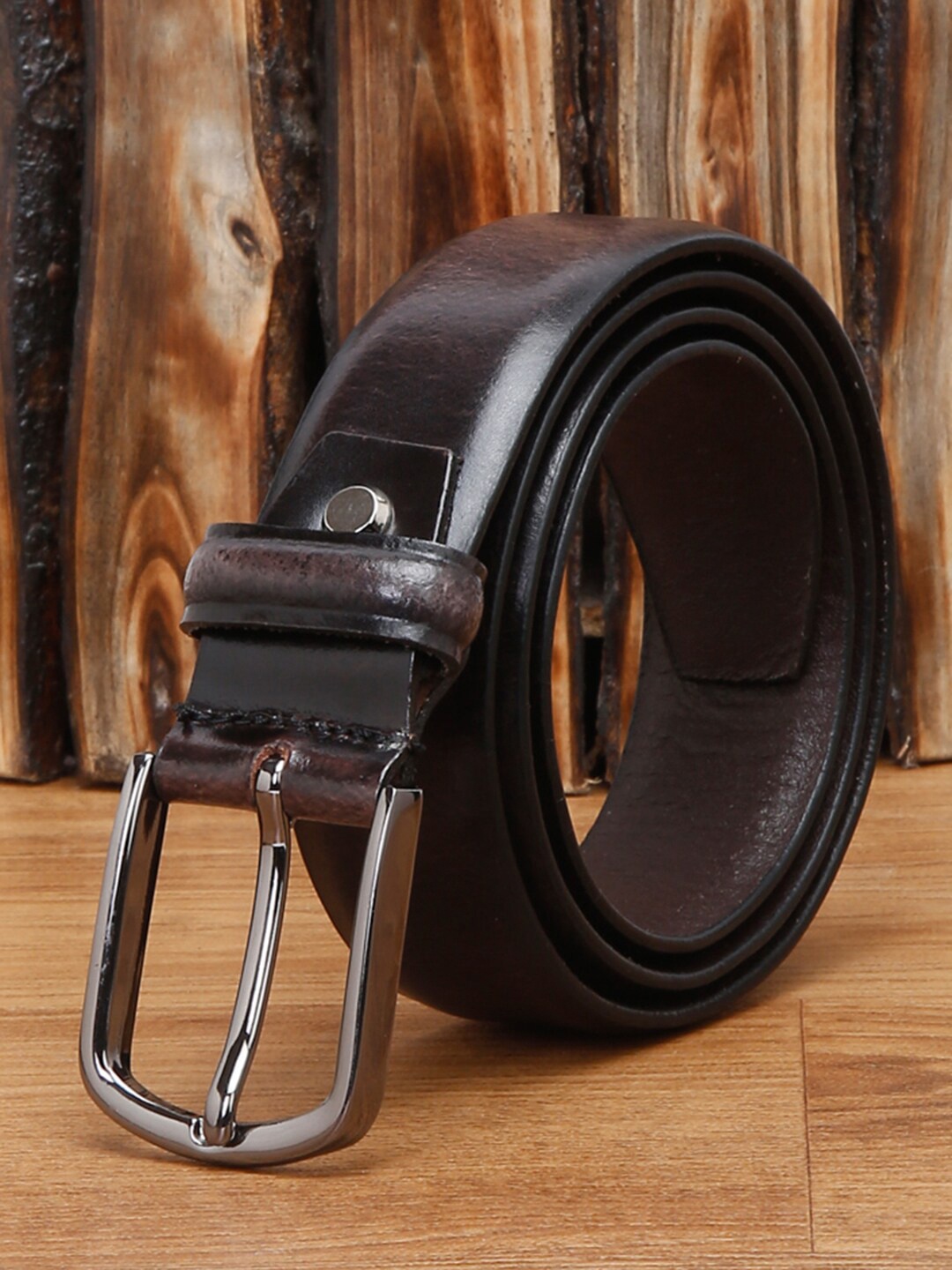 

LOUIS STITCH Men Premium Leather Casual Belt, Brown
