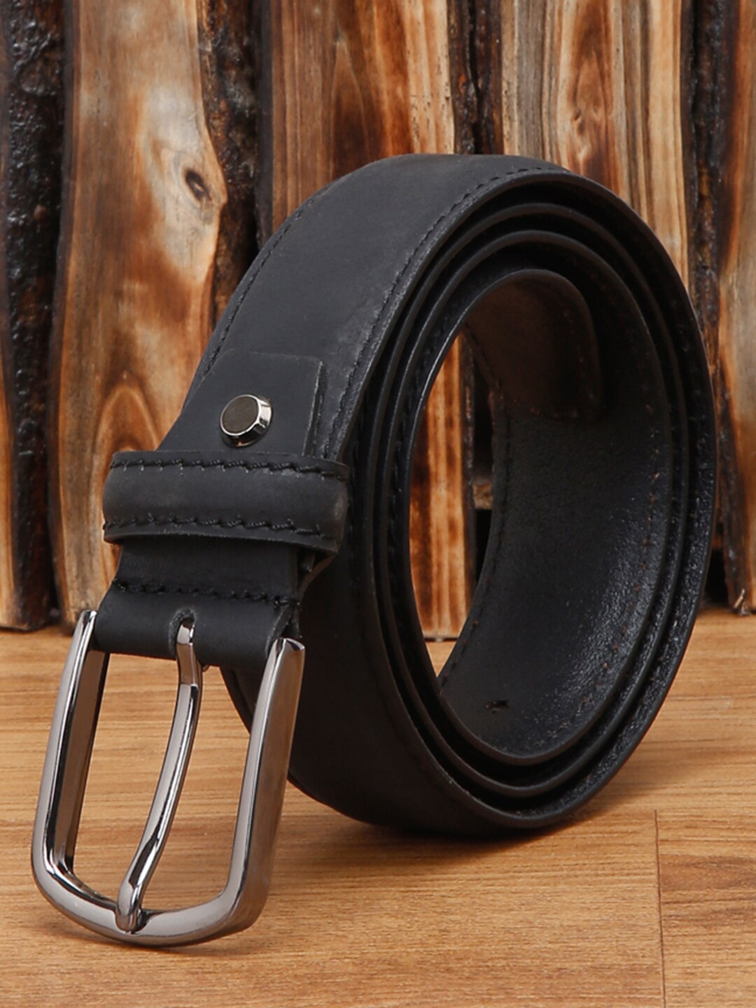 

LOUIS STITCH Men Premium Leather Casual Belt, Black
