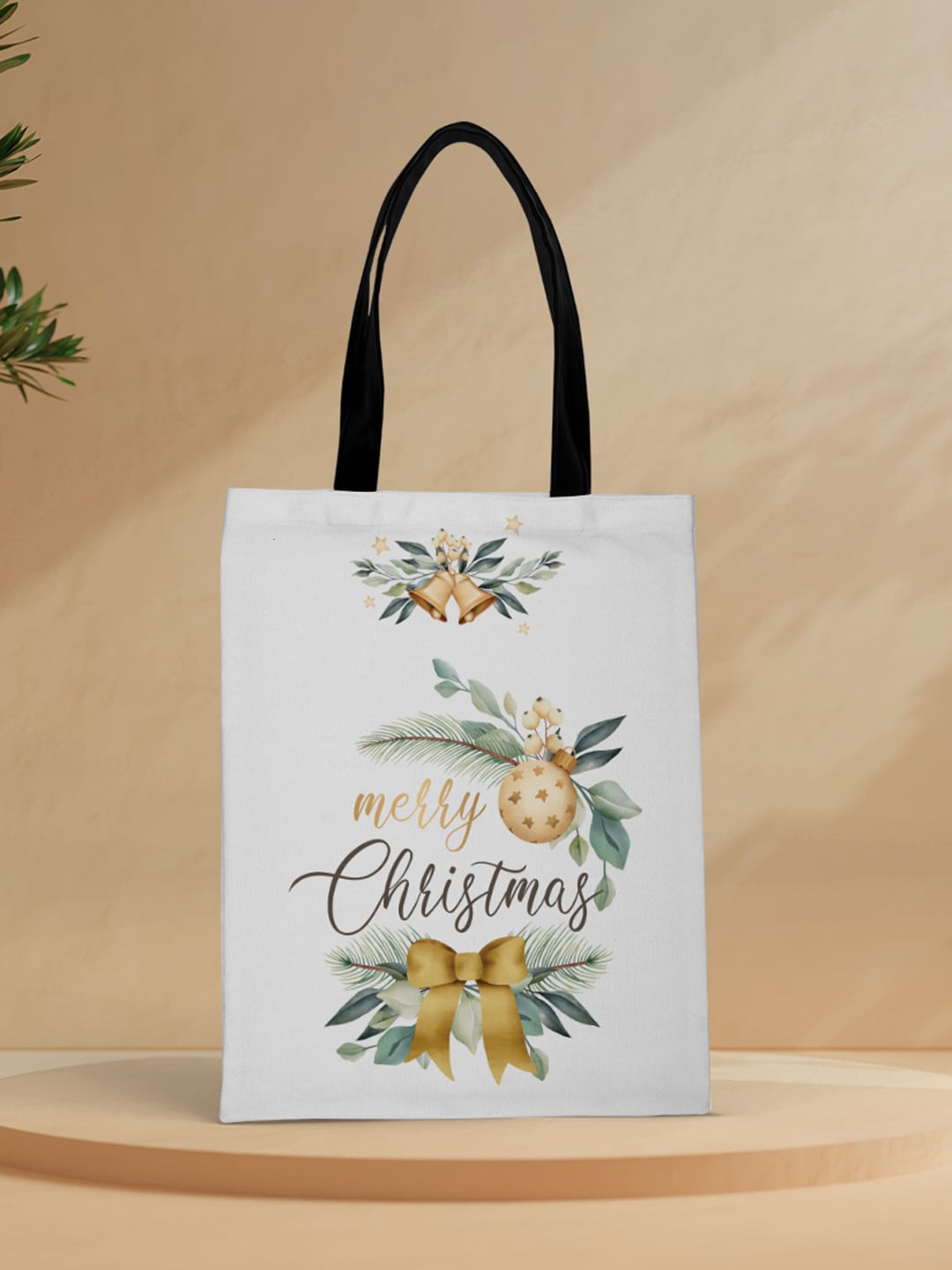 

Crazy Corner Printed Structured Tote Bag, White