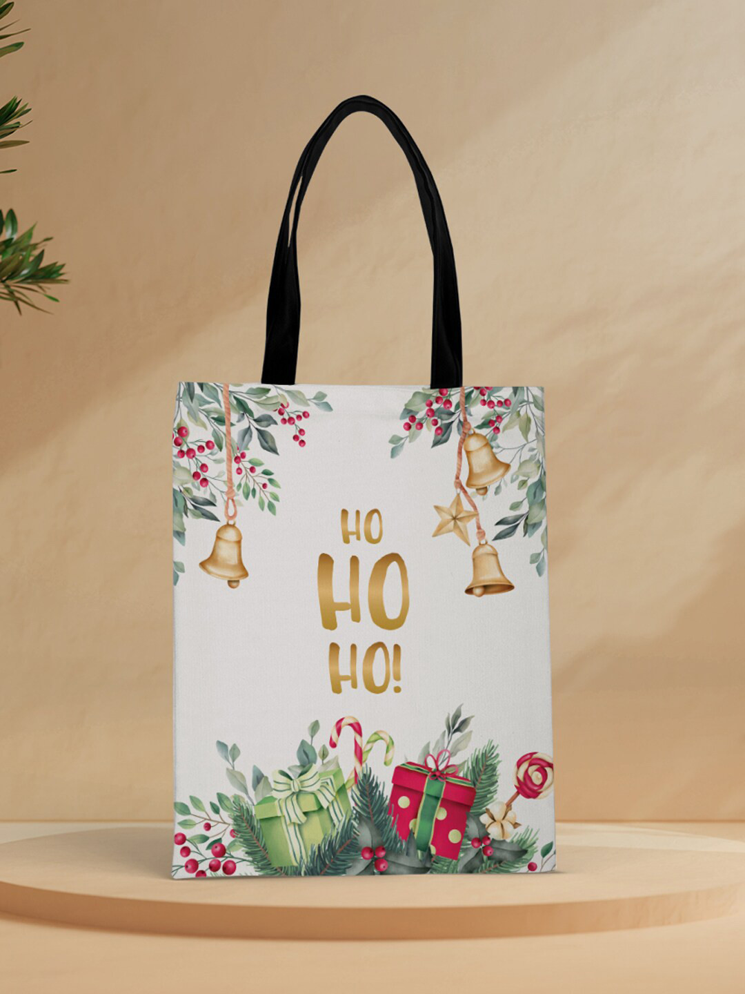 

Crazy Corner Printed Structured Tote Bag, White