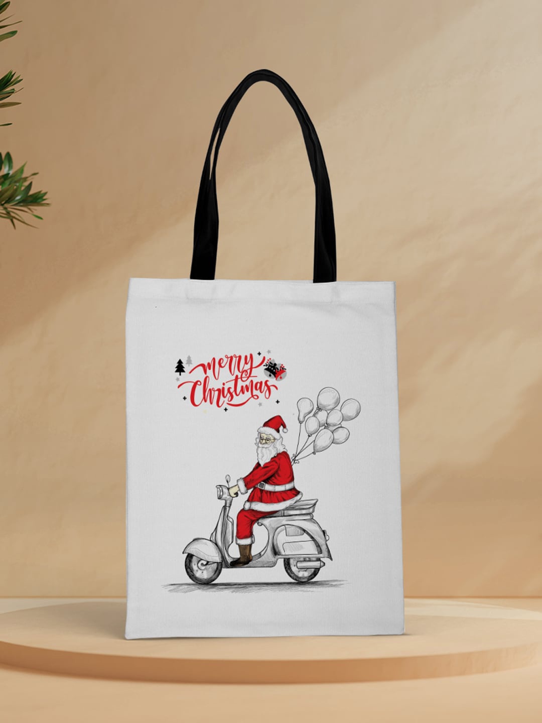 

Crazy Corner Printed Regular Size Shopper Tote Bag, White