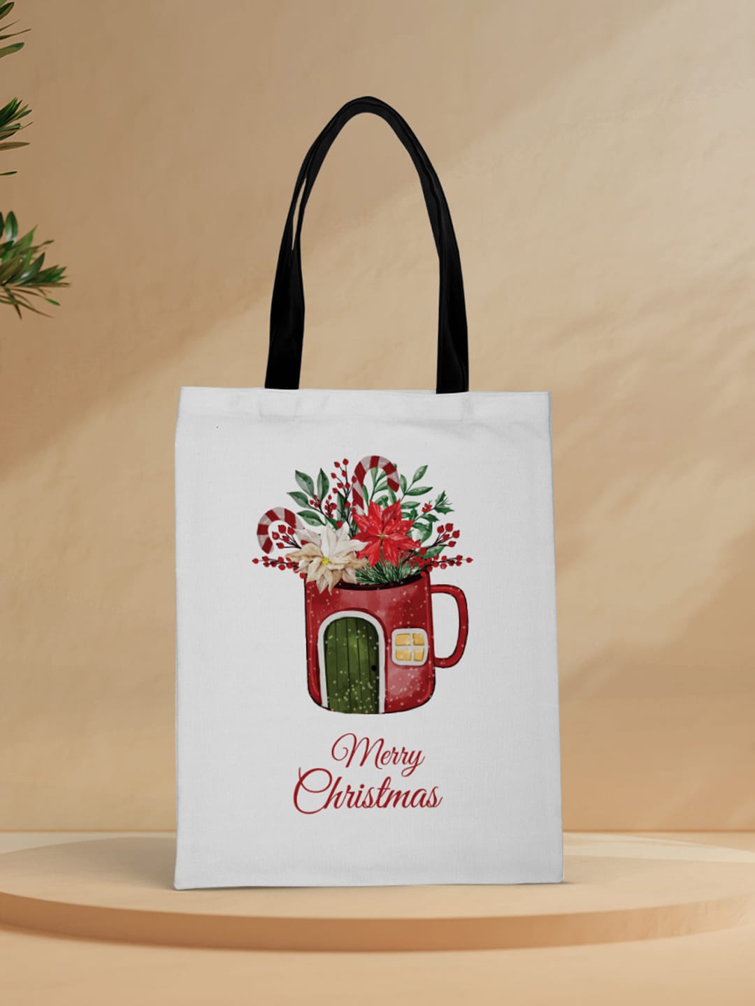 

Crazy Corner Printed Shopper Tote Bag, White