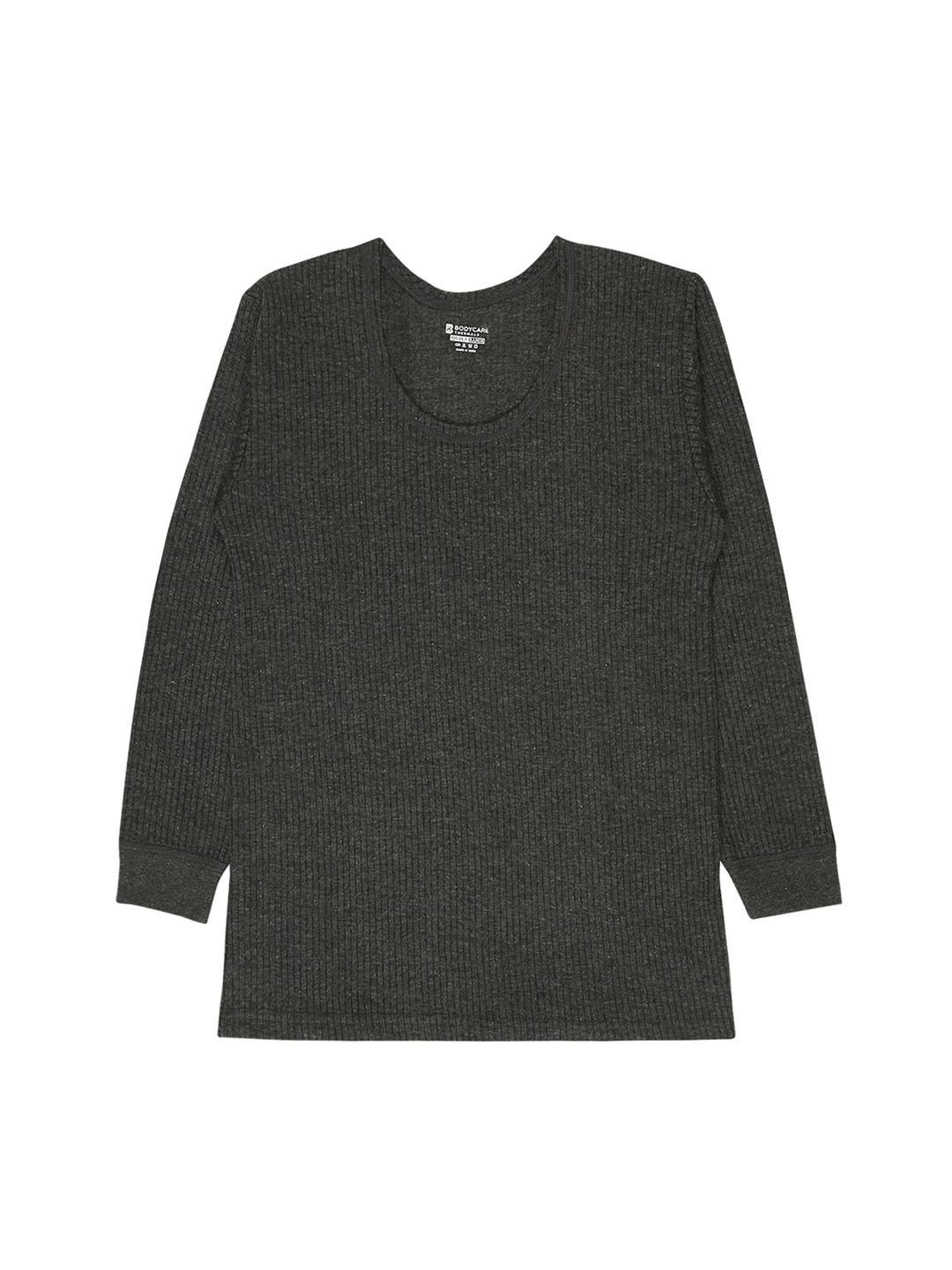

Bodycare Kids Boys Cotton Stretchable Thermal Tops, Grey melange