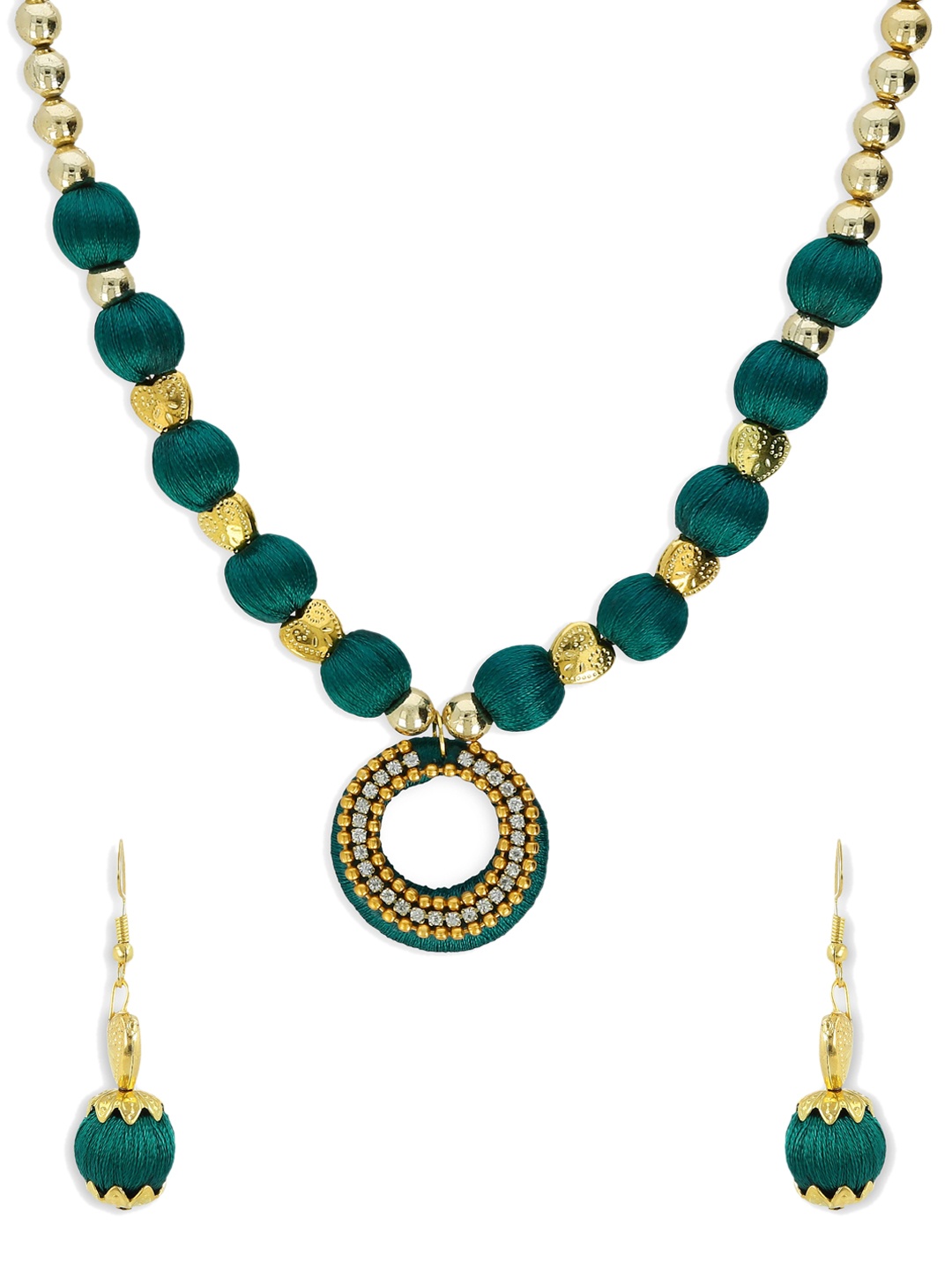 

AKSHARA Girls Gold Plated Jewellery Set