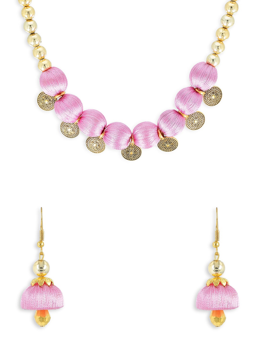 

AKSHARA Girls Gold Plated Jewellery Set