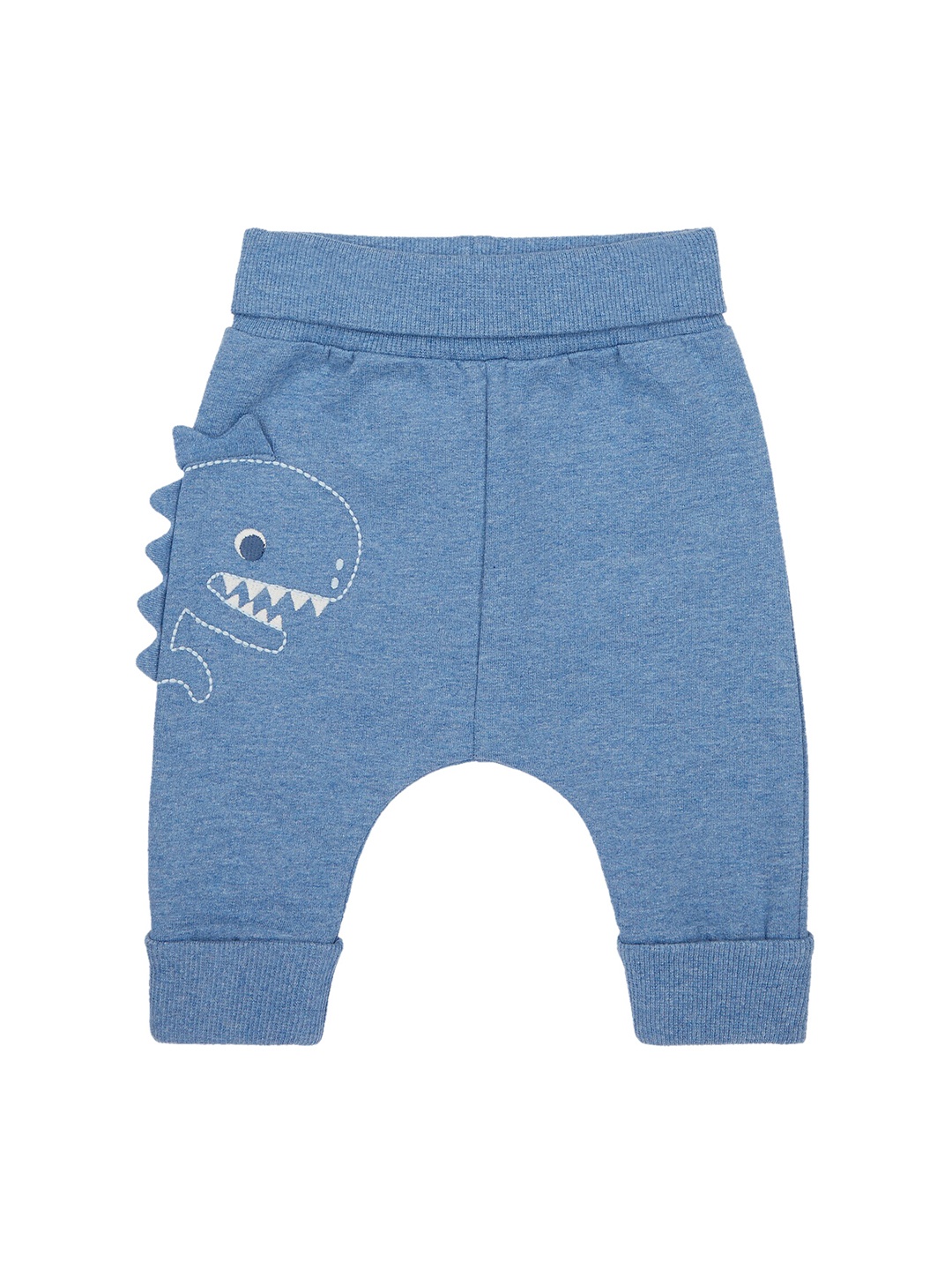 

mothercare Infant Boys Embroidered Cotton Joggers, Blue