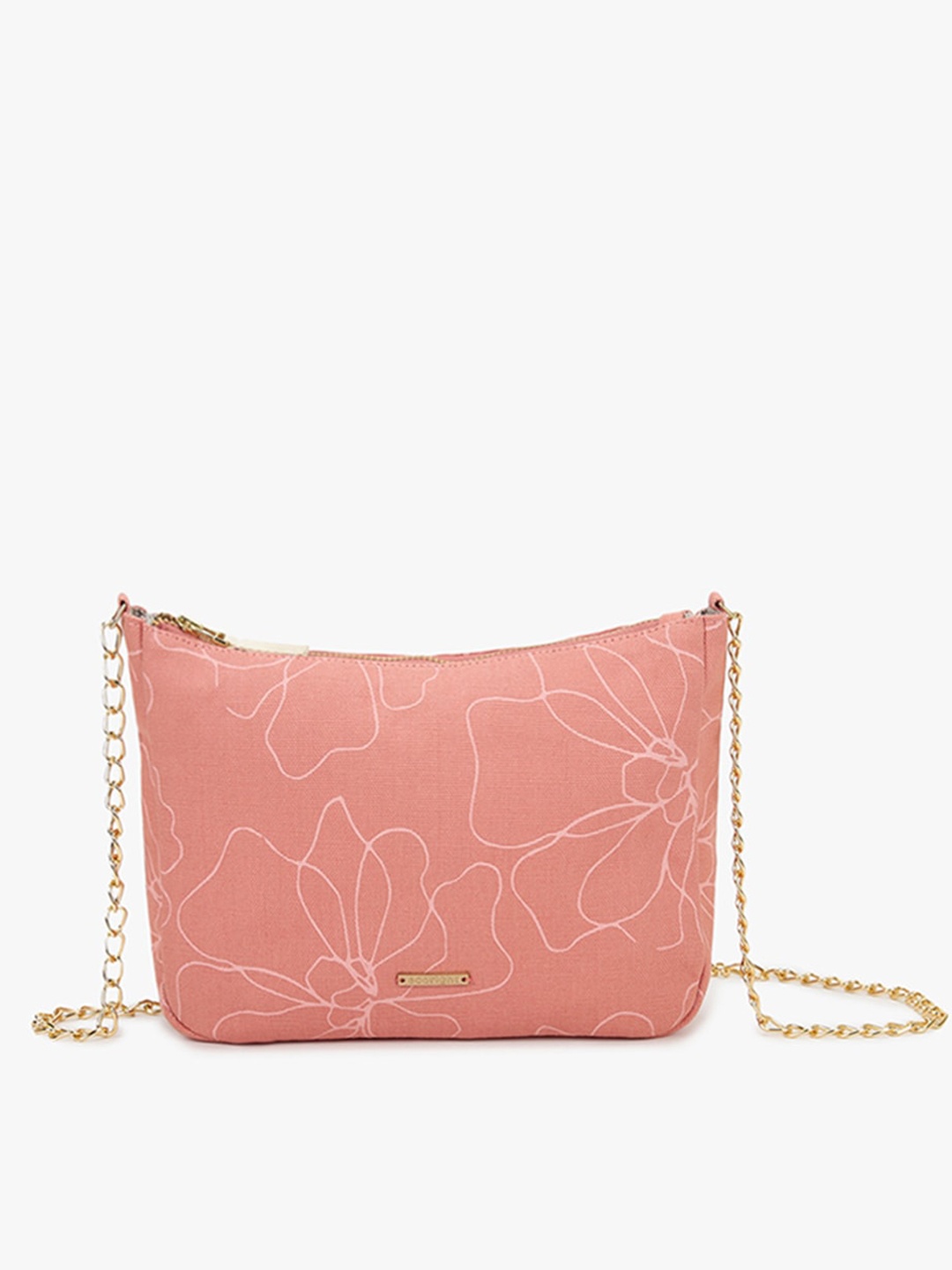

EcoRight Textured Structured Sling Bag, Peach