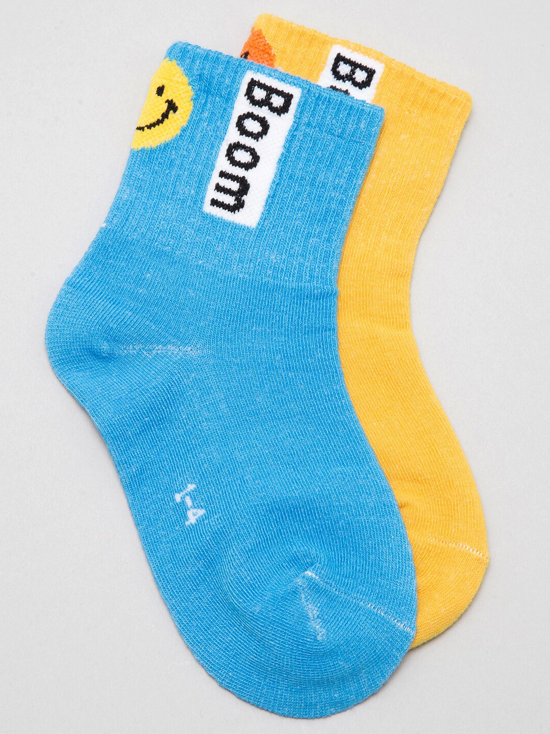 

J Style Kids Pack of 2 Patterned Above Ankle-Length Socks, Yellow