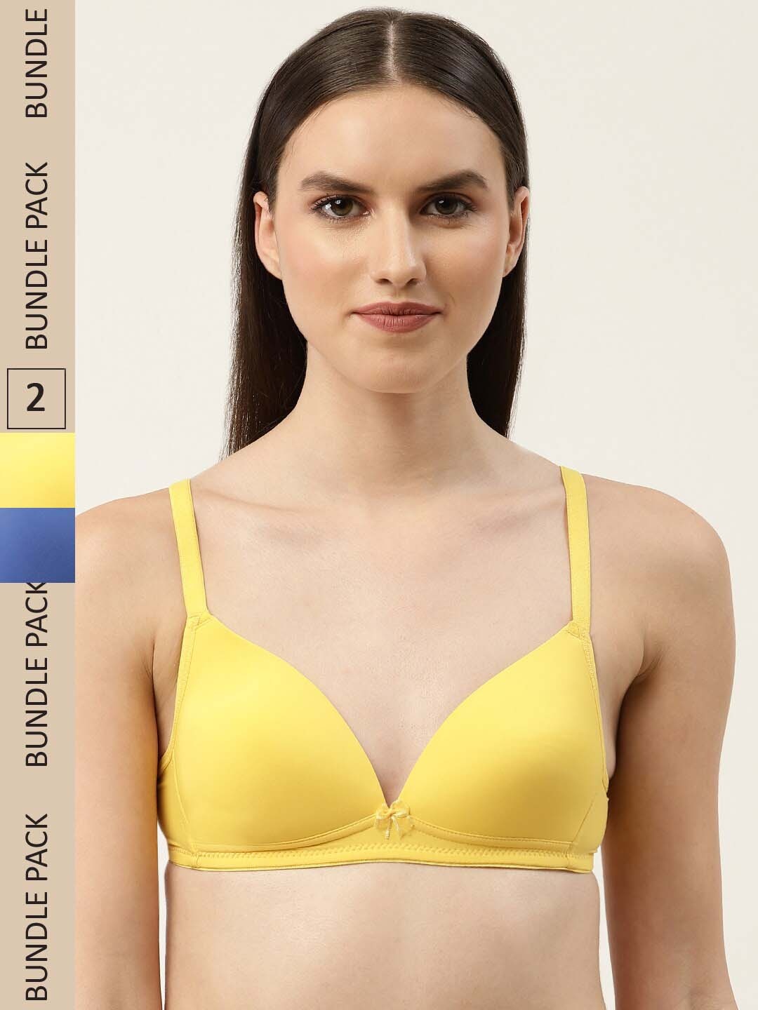 

DressBerry Lightly Padded T-shirt Bra, Yellow