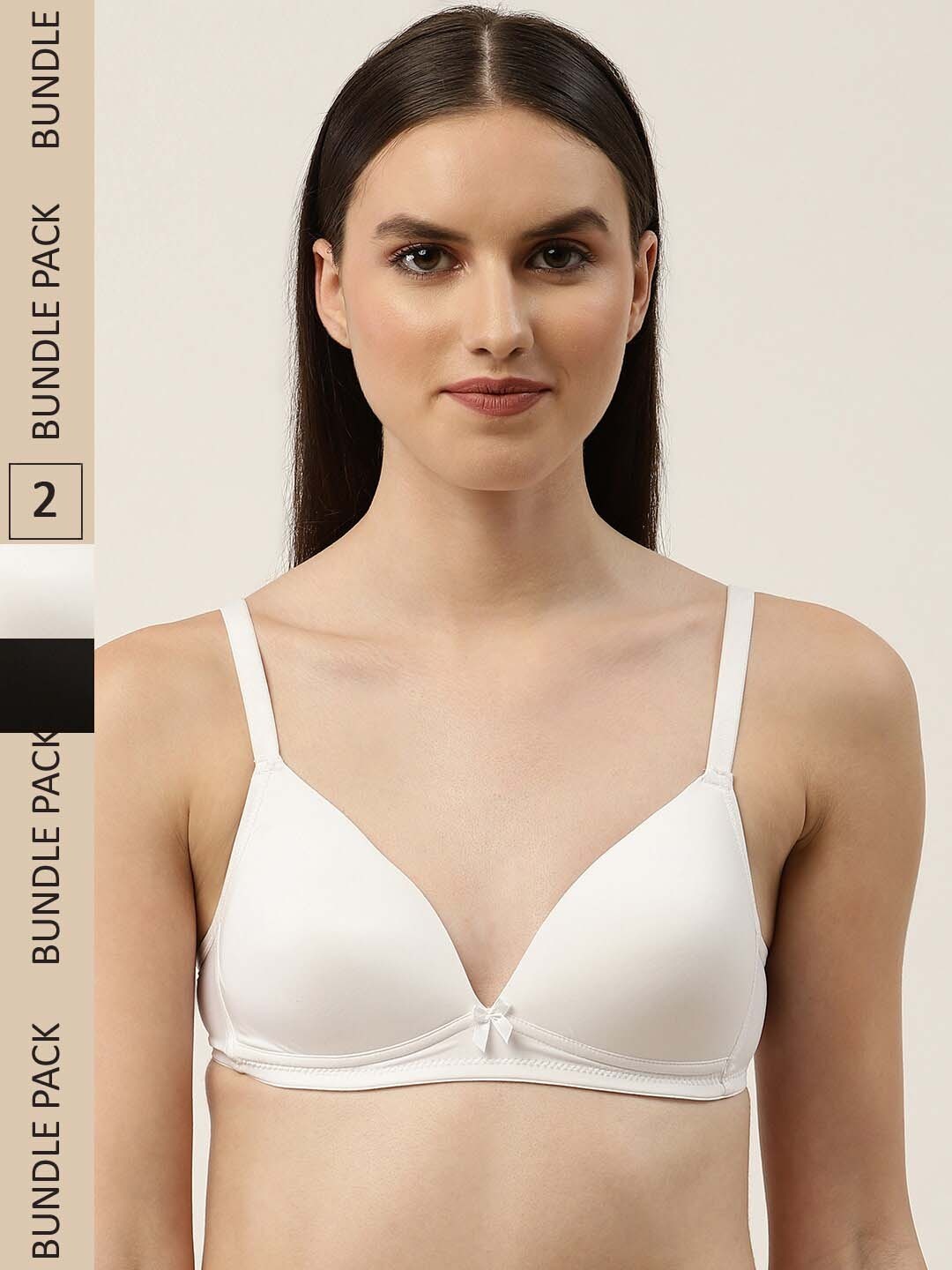 

DressBerry Lightly Padded Full Coverage Non Wired Bra, White