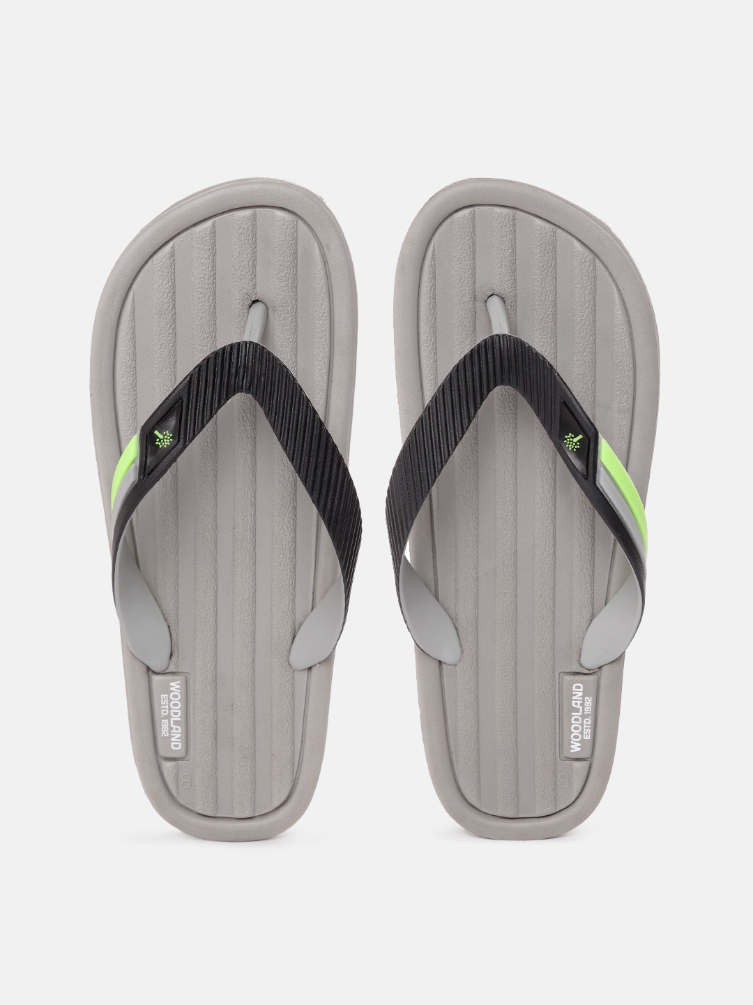 

Woodland Men Thong Flip-Flops, Grey