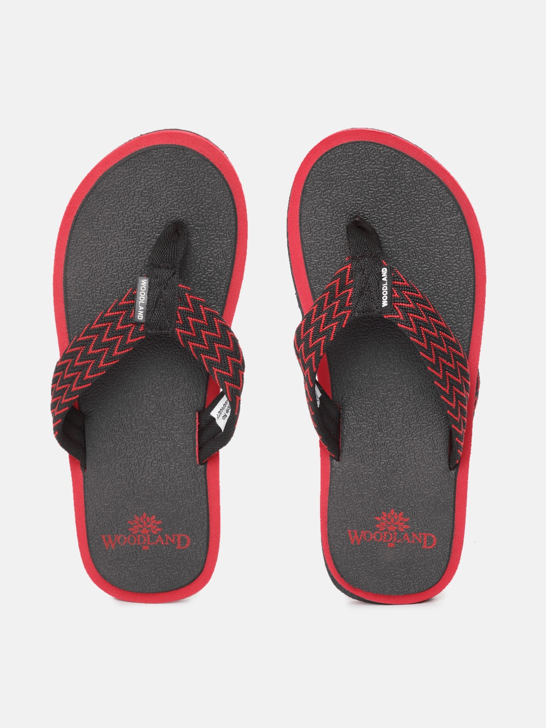 

Woodland Men Thong Flip-Flops, Black