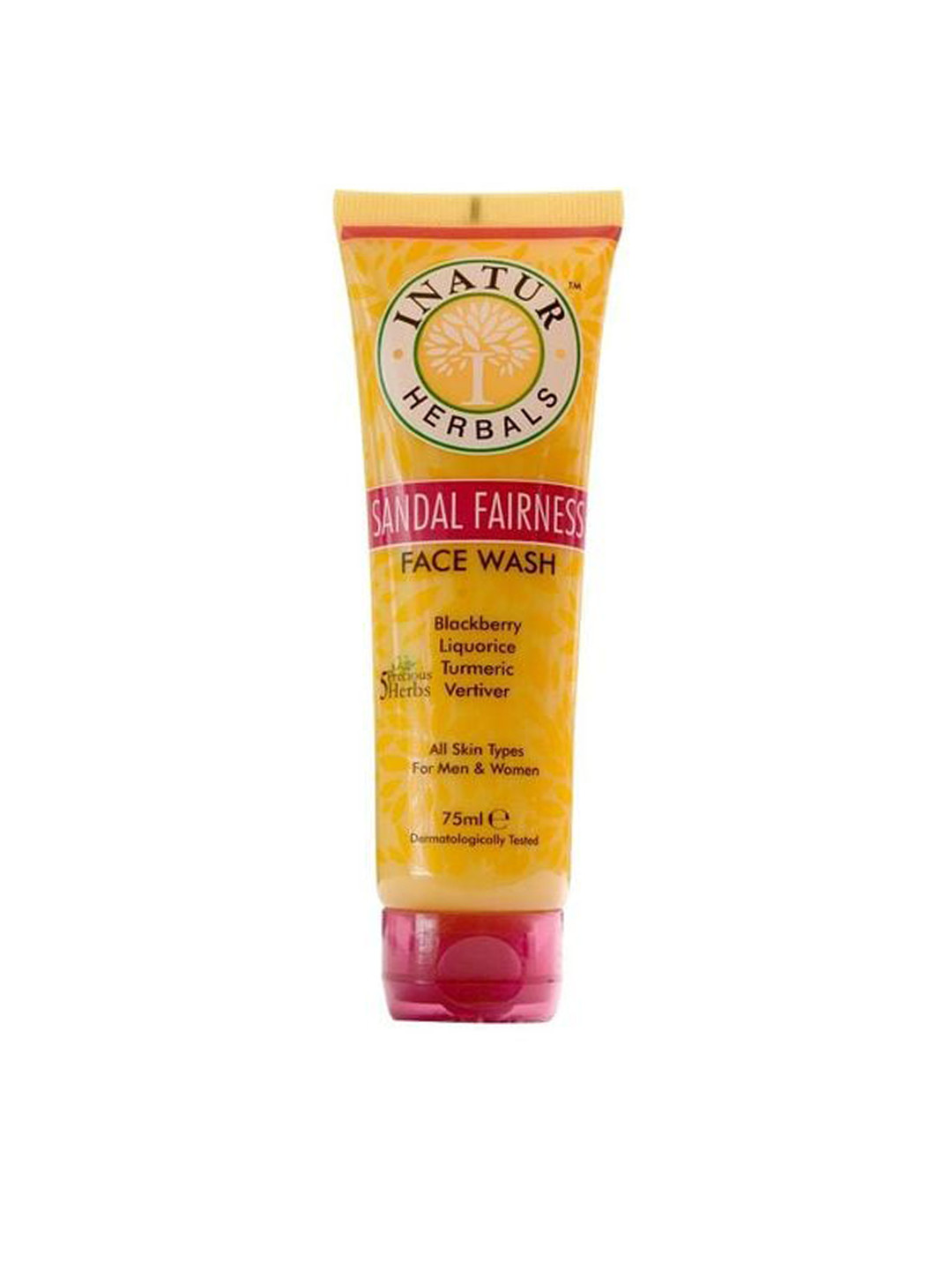 

Inatur Sandal Fairness Face Wash-75ml, Transparent
