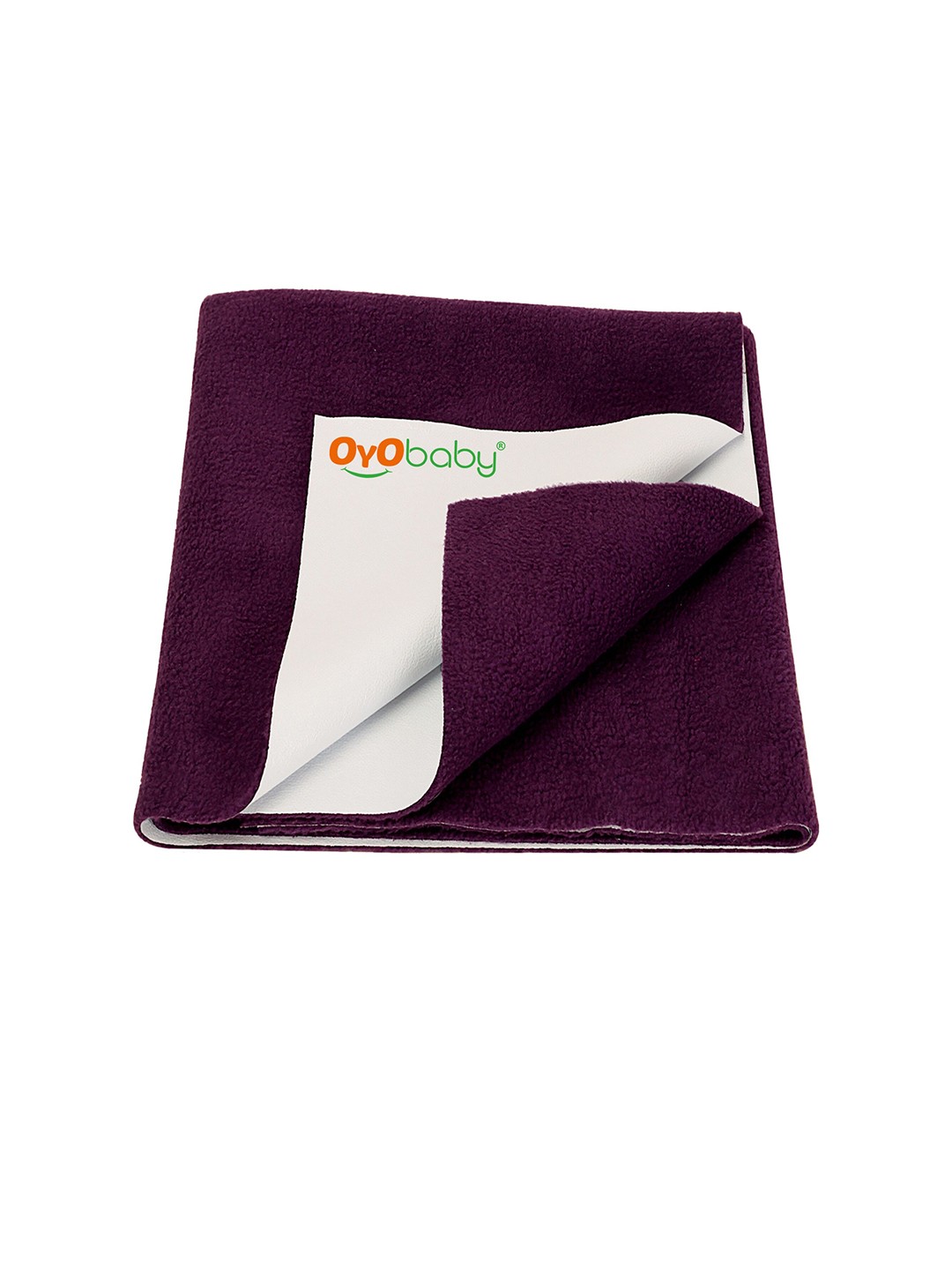 

OyO Baby Kids Cotton Instadry Anti-Piling Dry Sheet Bed Protector, Purple