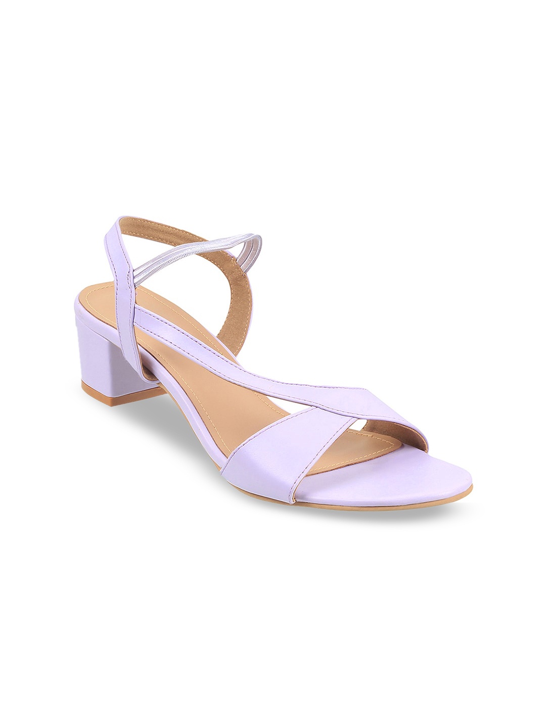 

Metro Open-Toe Block Heels, Lavender