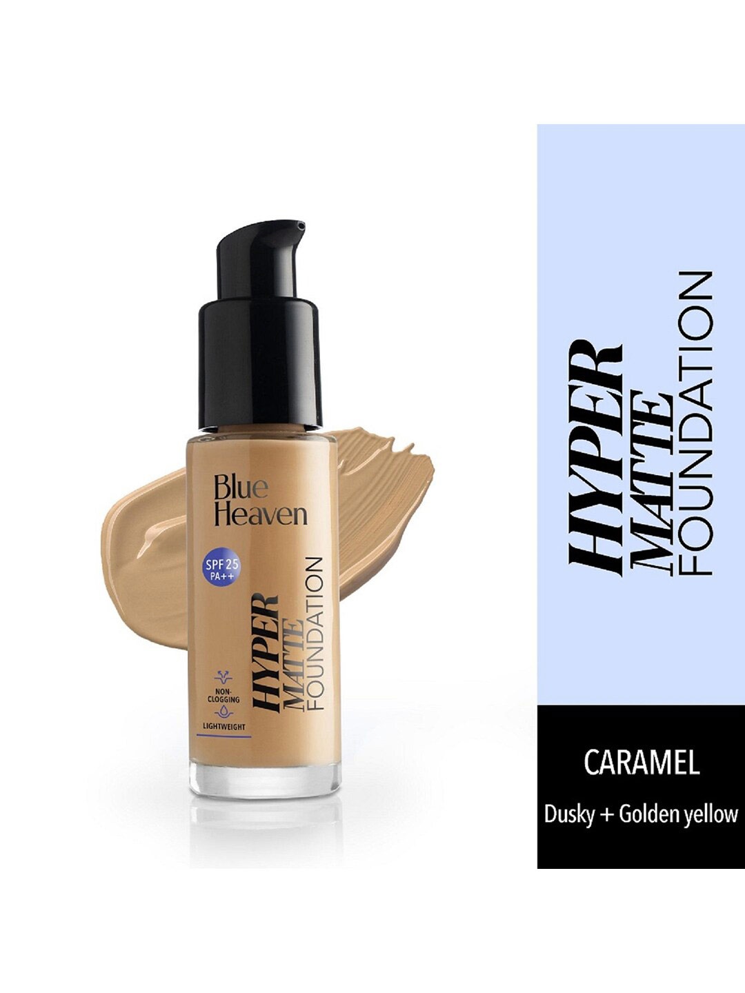 

Blue Heaven SPF 25 PA++ Hypermatte Foundation 30 ml- Caramel 701, Beige