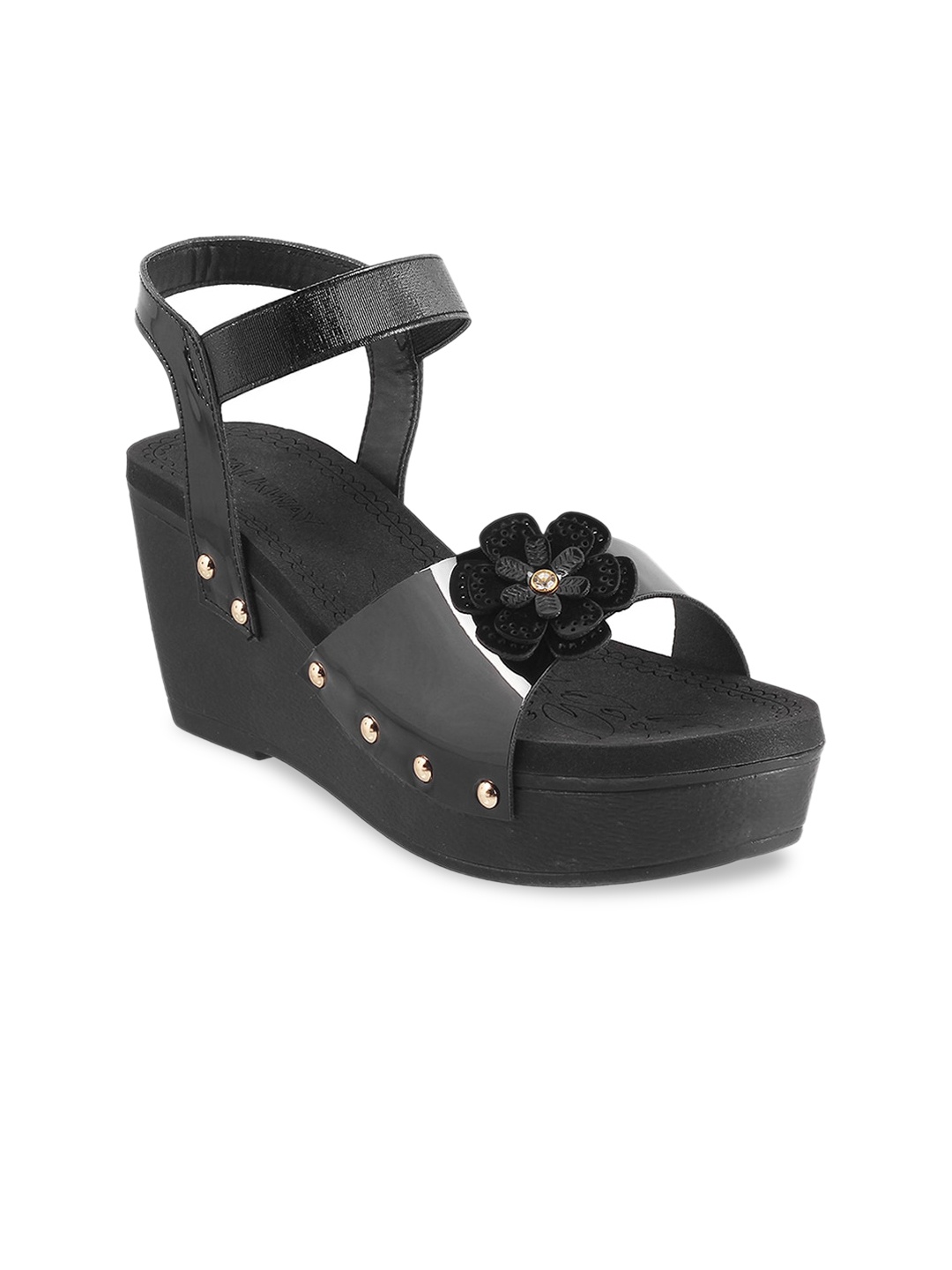 

WALKWAY by Metro Embellished Flatform Heels, Black