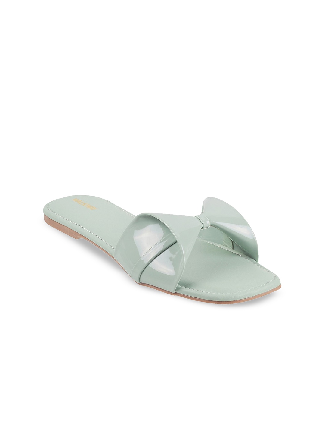 

WALKWAY by Metro Women Green Open Toe Flats with Bows
