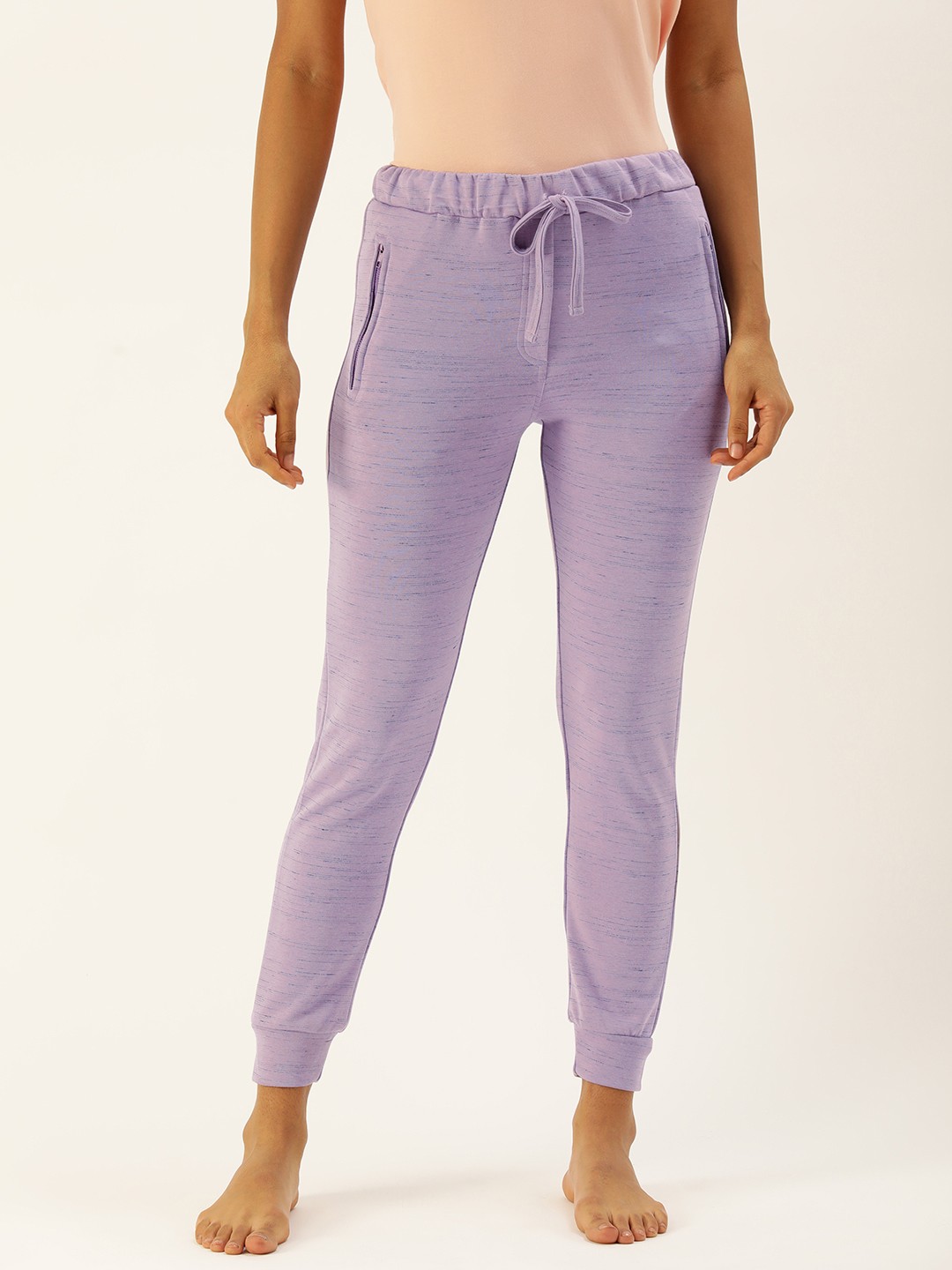 

Clt.s Women Solid Slim Fit Joggers, Purple