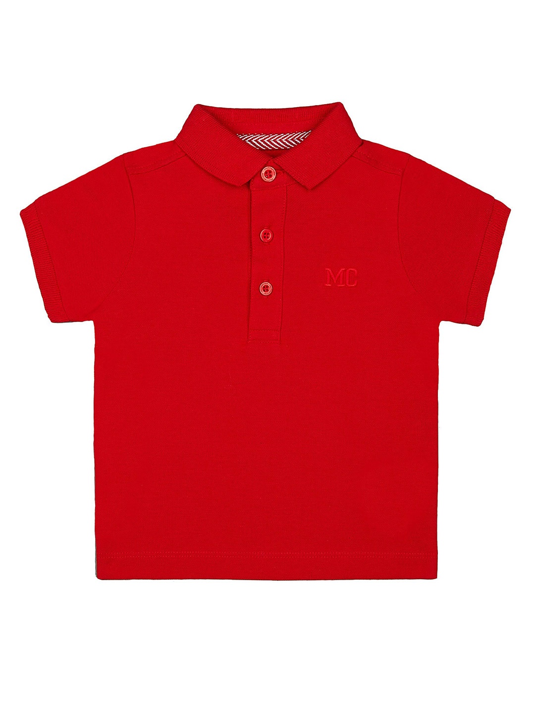 

mothercare Boys Polo Collar Cotton T-shirt, Red