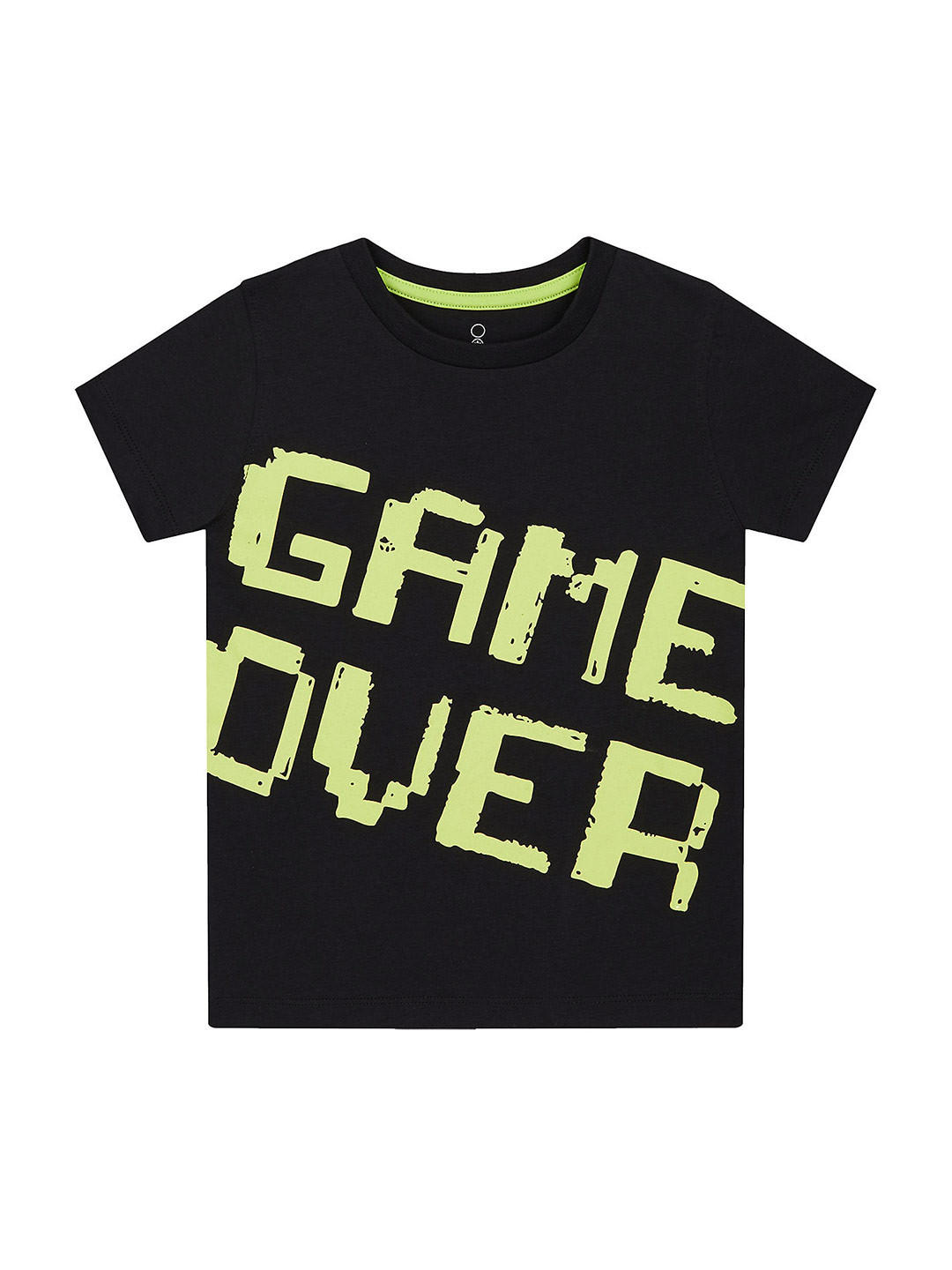 

mothercare Boys Typography Printed Cotton T-shirt, Black