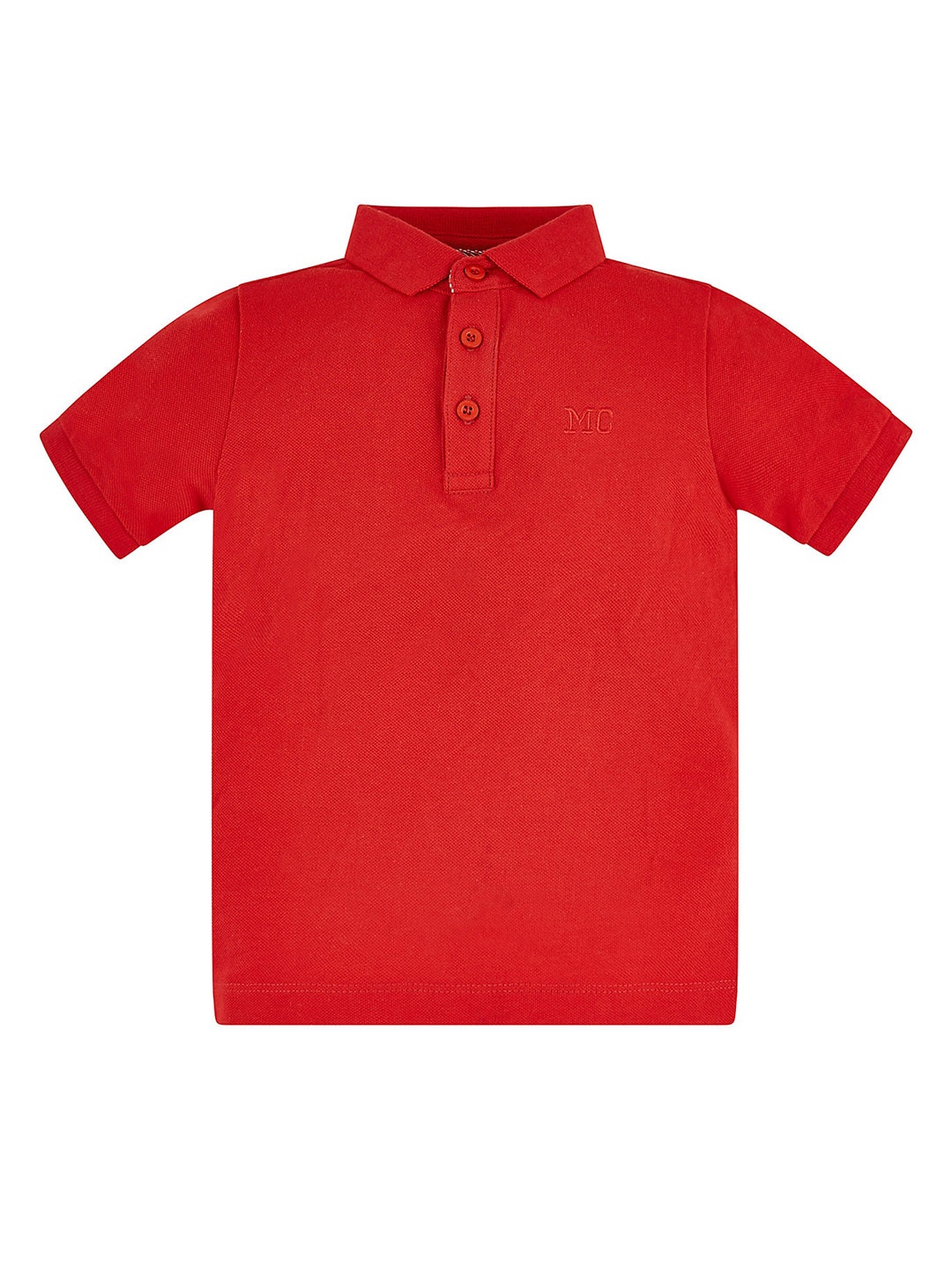 

mothercare Boys Polo Collar Cotton T-shirt, Red