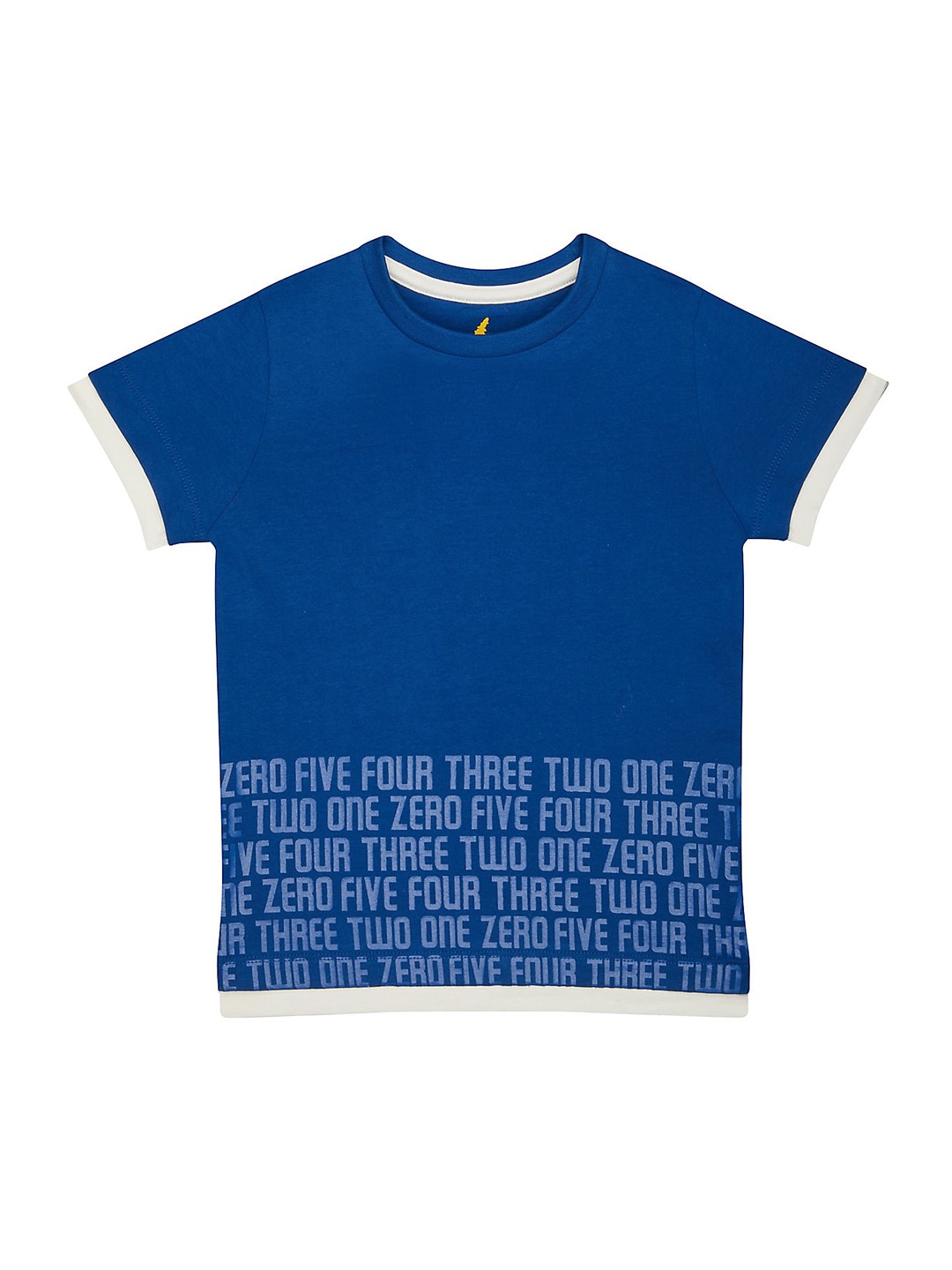 

mothercare Boys Typography Printed Cotton T-shirt, Blue