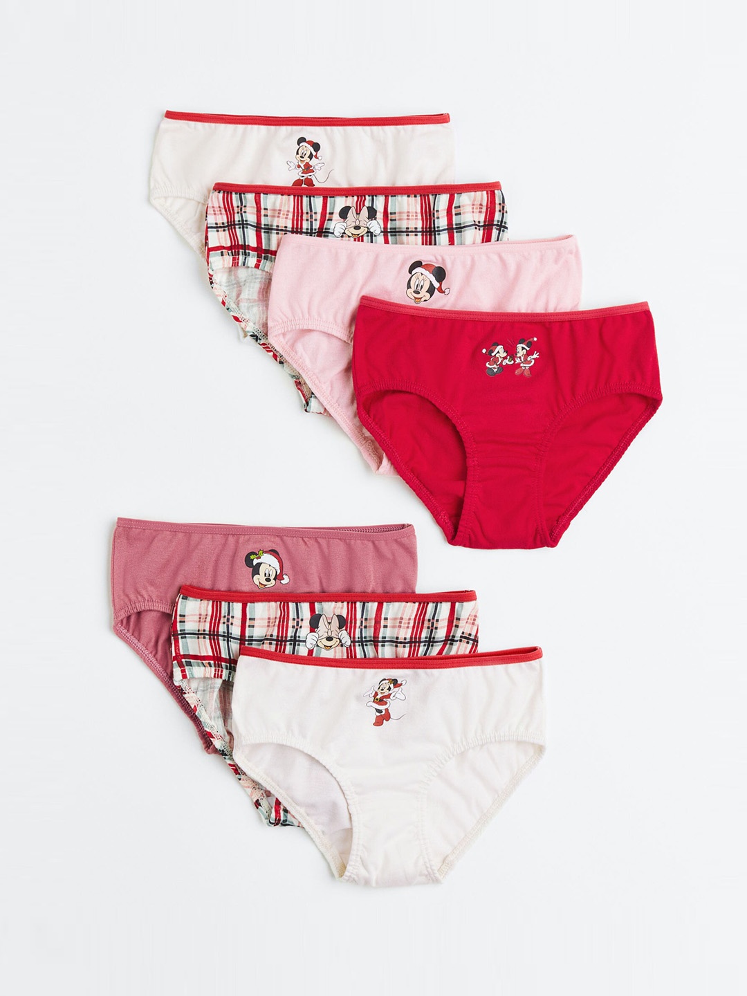 

H&M Girls 7-Pack Cotton Briefs 0686458121, Pink