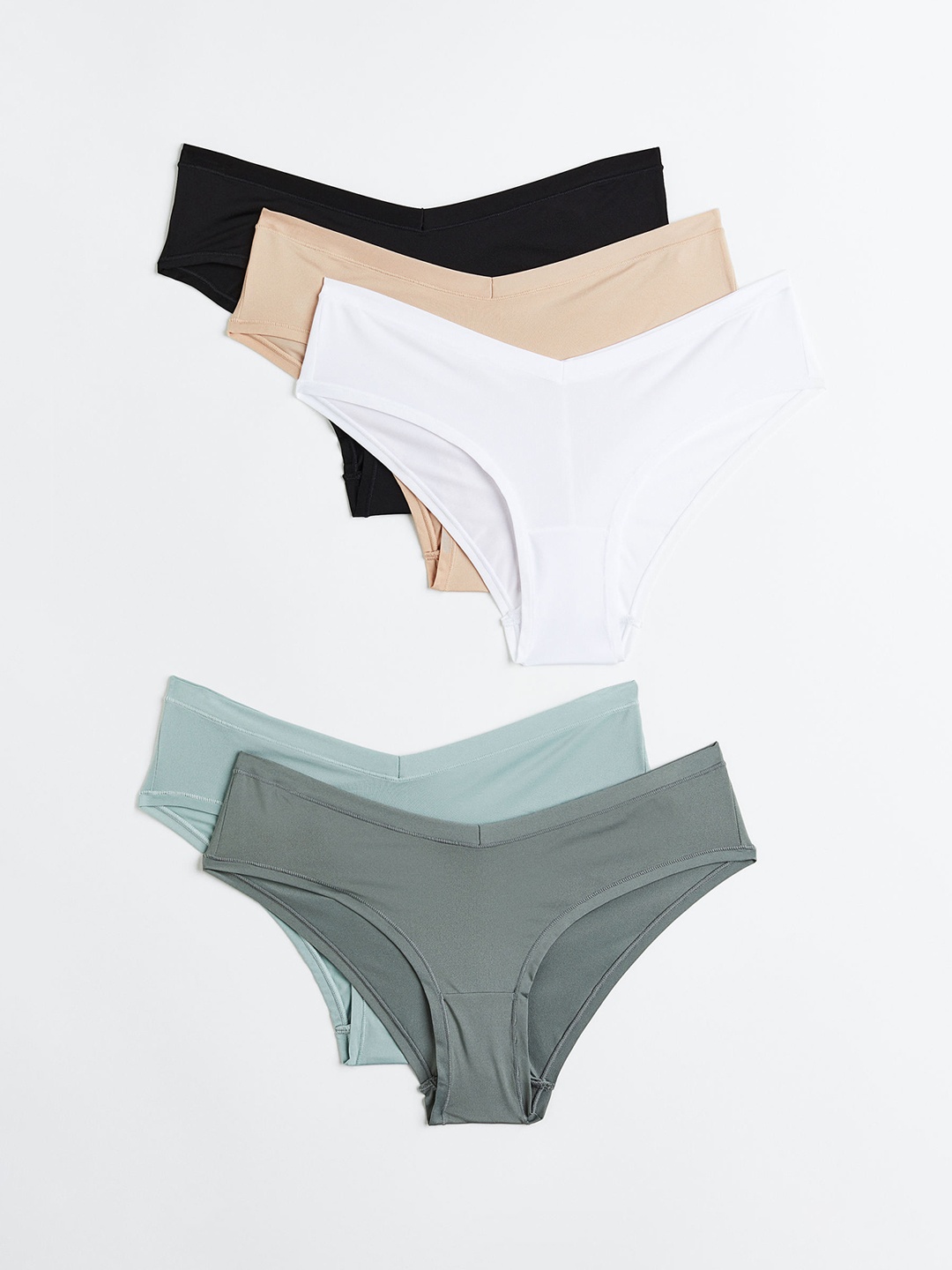 

H&M Women 5-Pack Jersey Hipster Briefs 1125988001, Beige