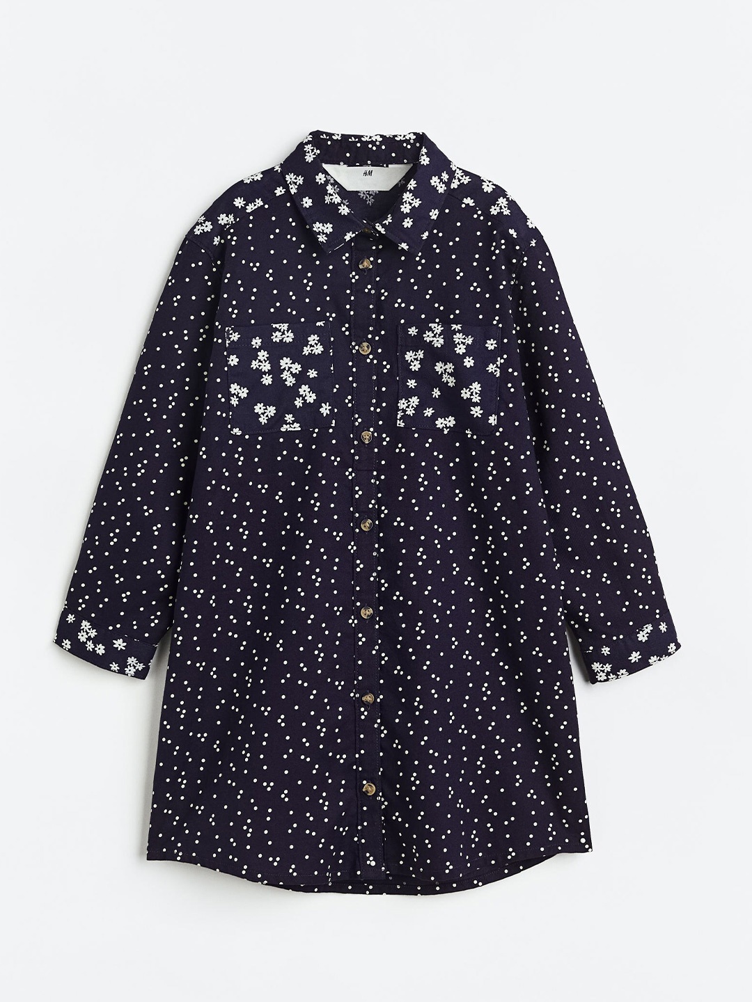

H&M Girls Shirt Dress, Blue