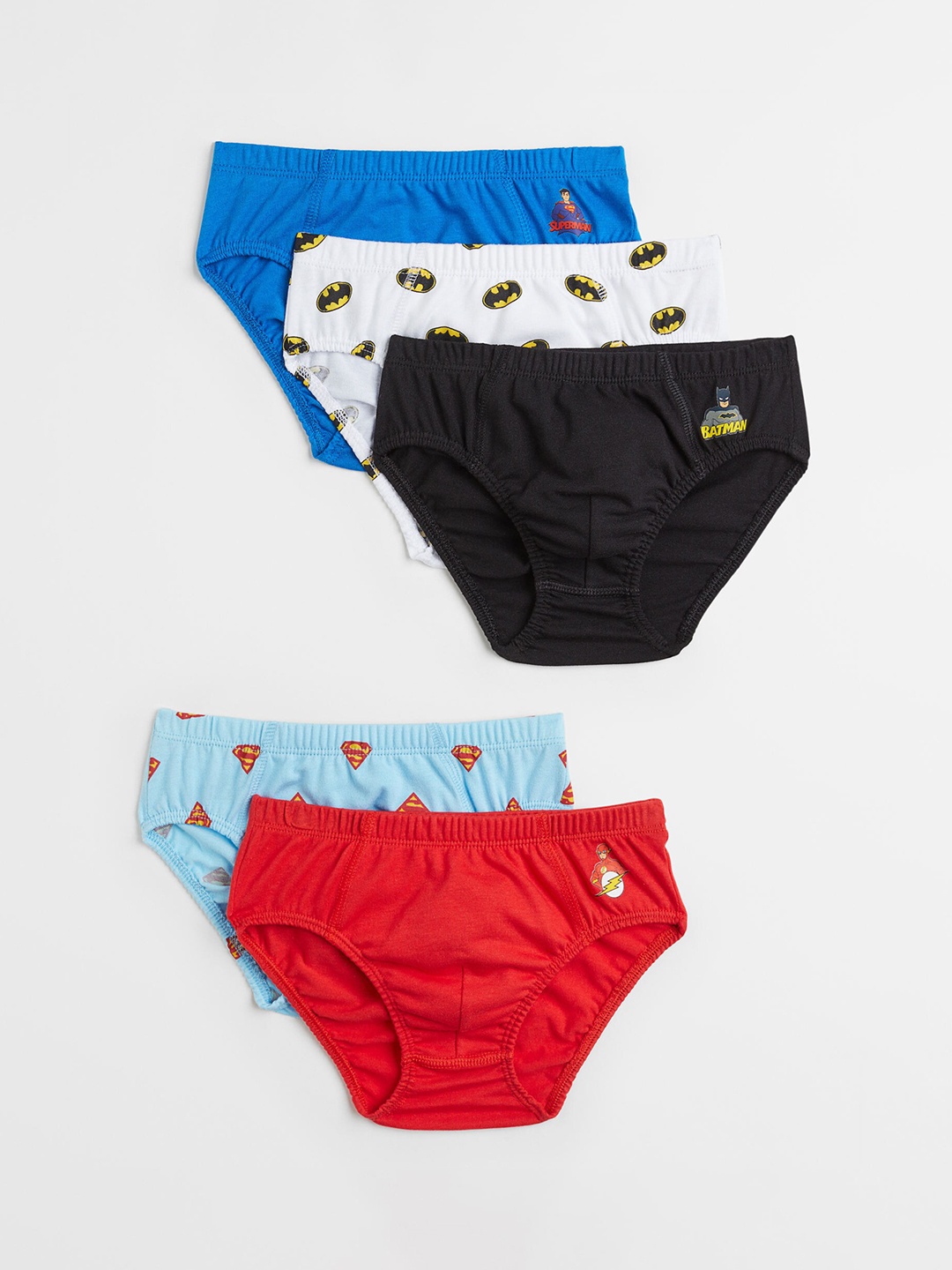 

H&M Boys 5-Pack Printed Boys Briefs 0962863022, Black