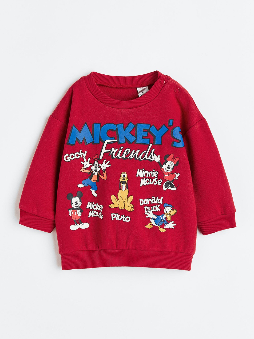 

H&M Boys Cotton-Blend Sweatshirt, Red