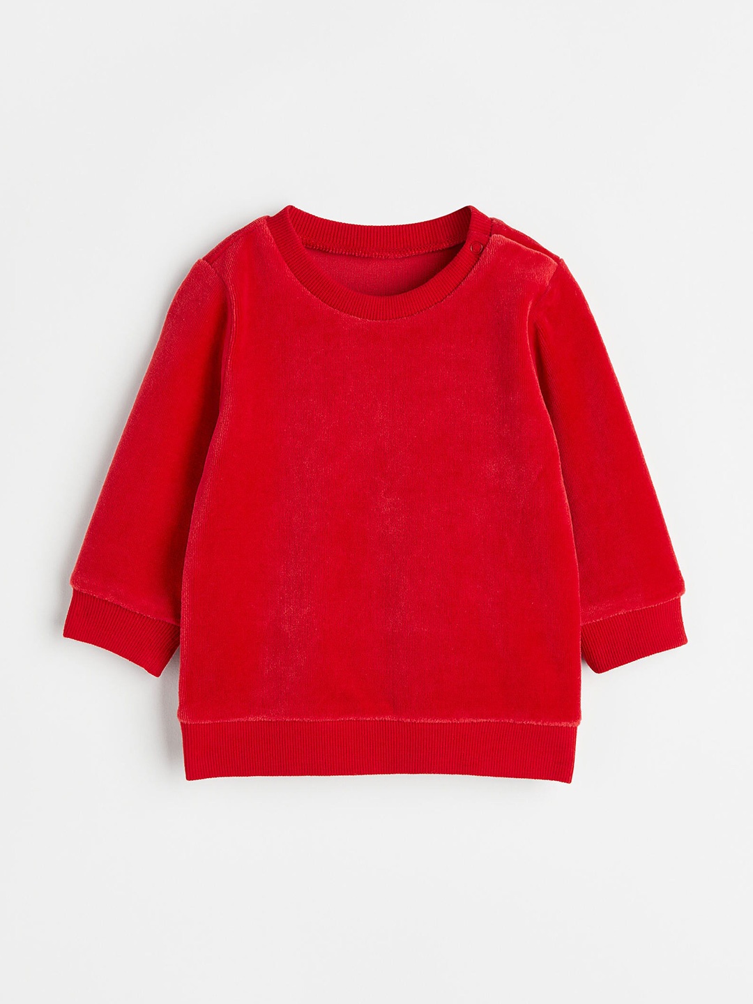 

H&M Boys Velour Sweatshirt, Red