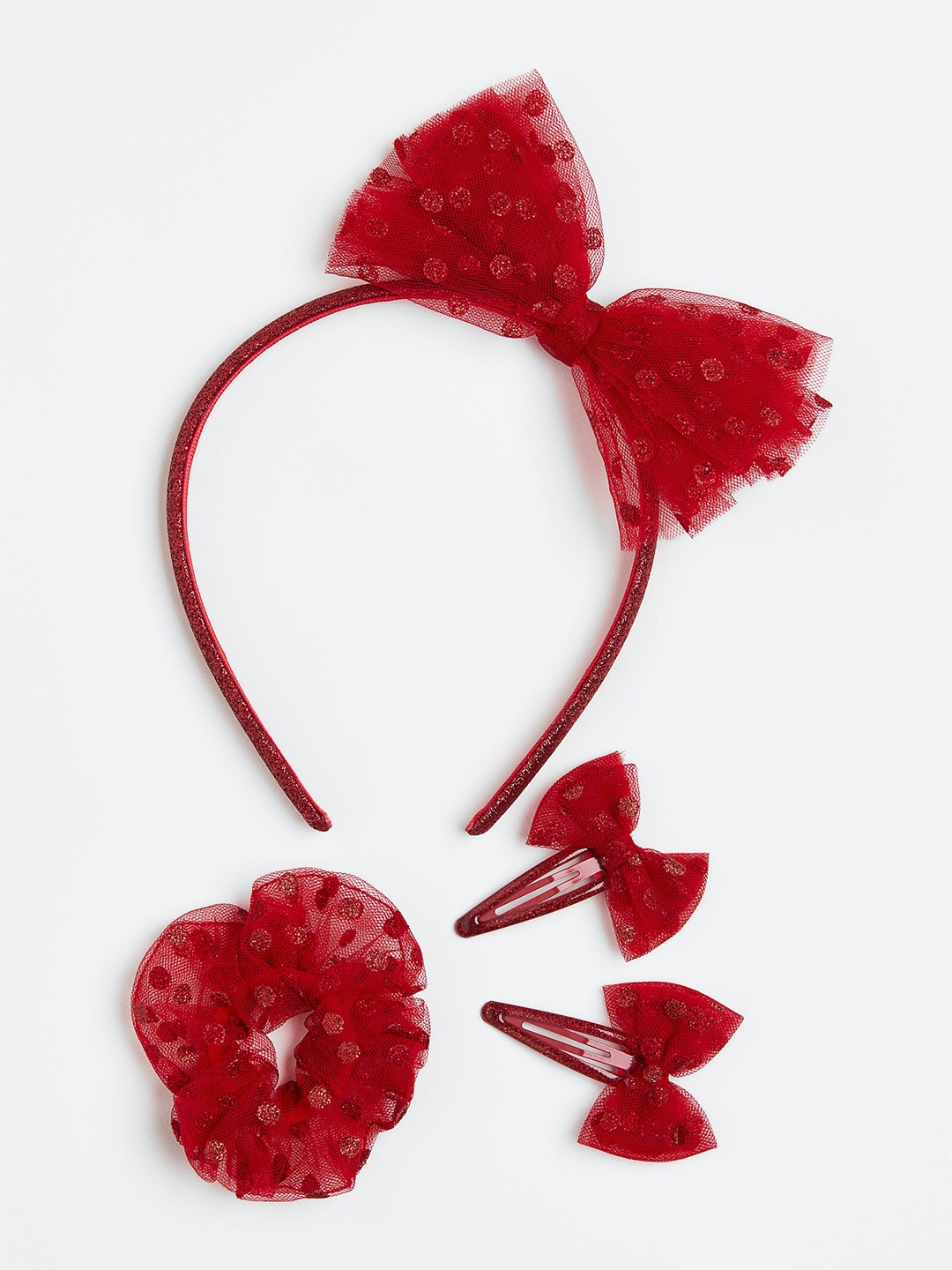 

H&M Girls Hair Set, Red